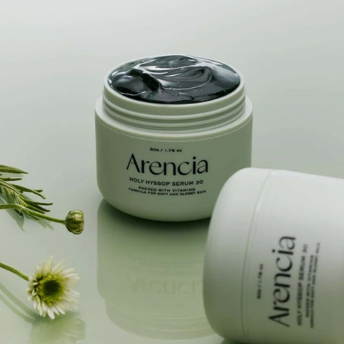 Arencia Holy Hyssop Serum hudpleie med naturlige ingredienser og planteekstrakter