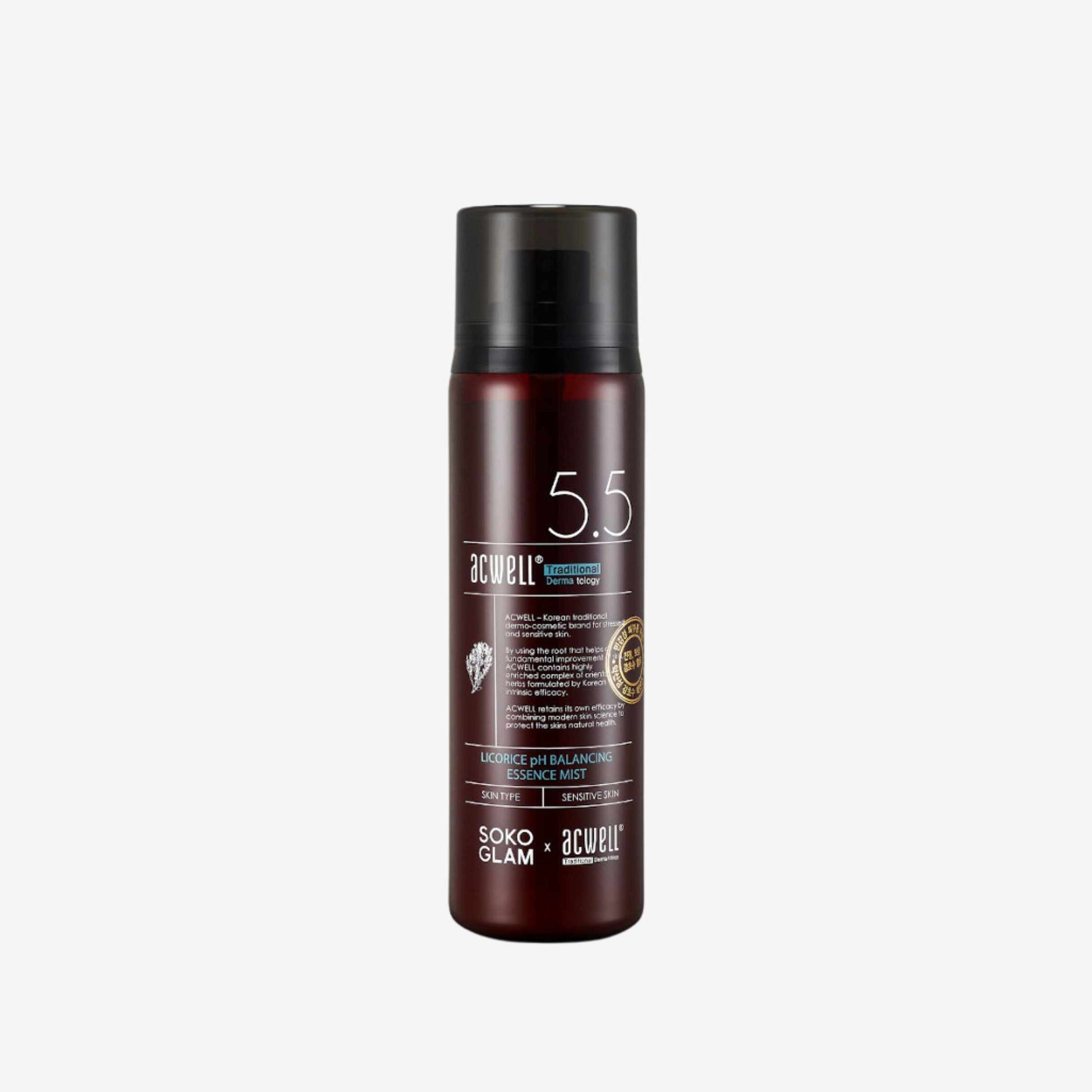 Acwell Licorice pH Balancing Essence Mist – fuktgivende ansiktsmist for glød og sensitiv hud