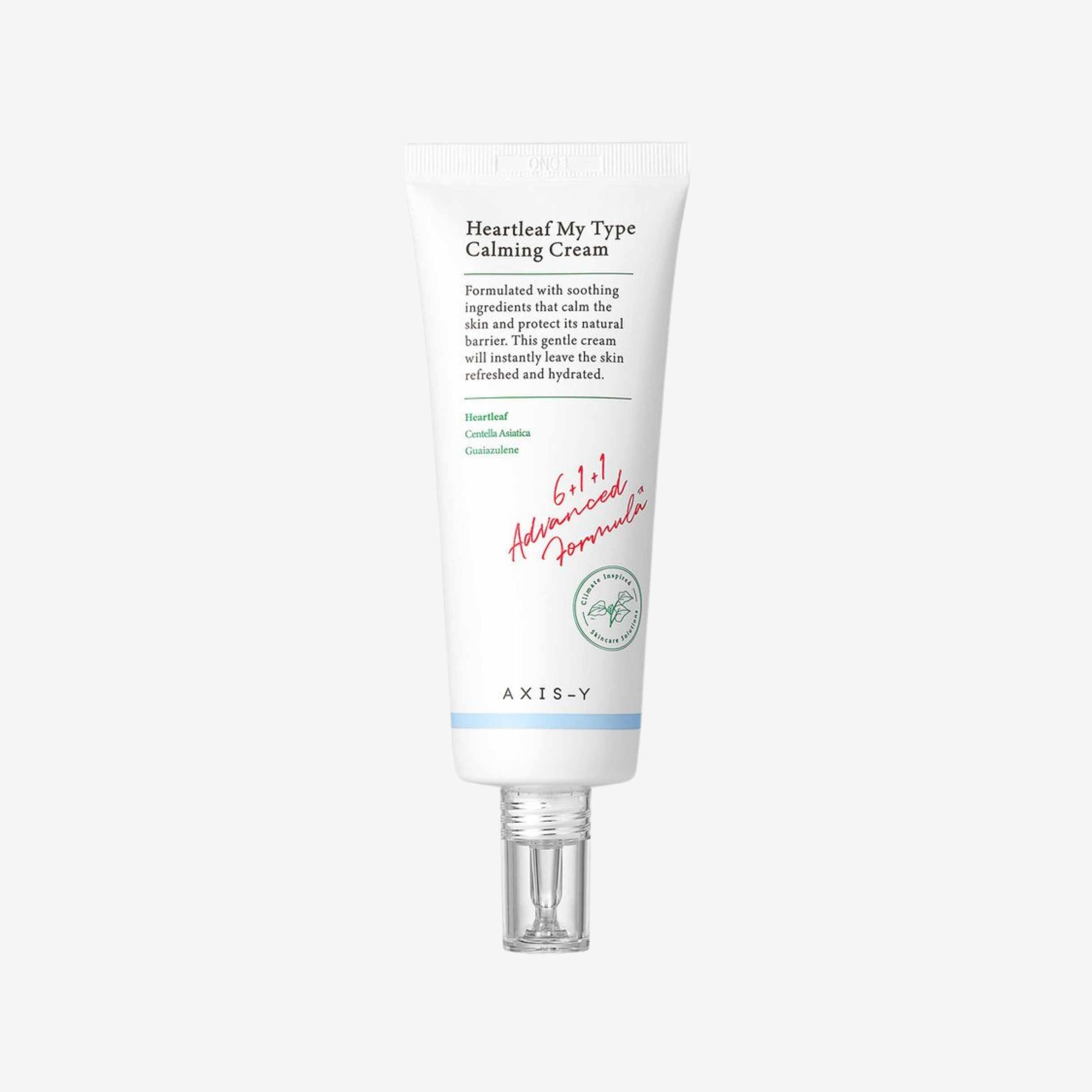 AXIS-Y Heartleaf My Type Calming Cream – beroligende ansiktskrem for sensitiv og irritert hud