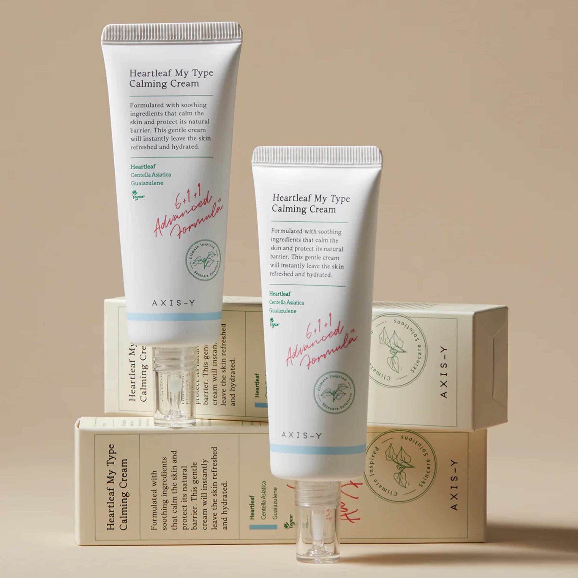 AXIS-Y Heartleaf My Type Calming Cream – hudpleie som beroliger og styrker hudbarrieren