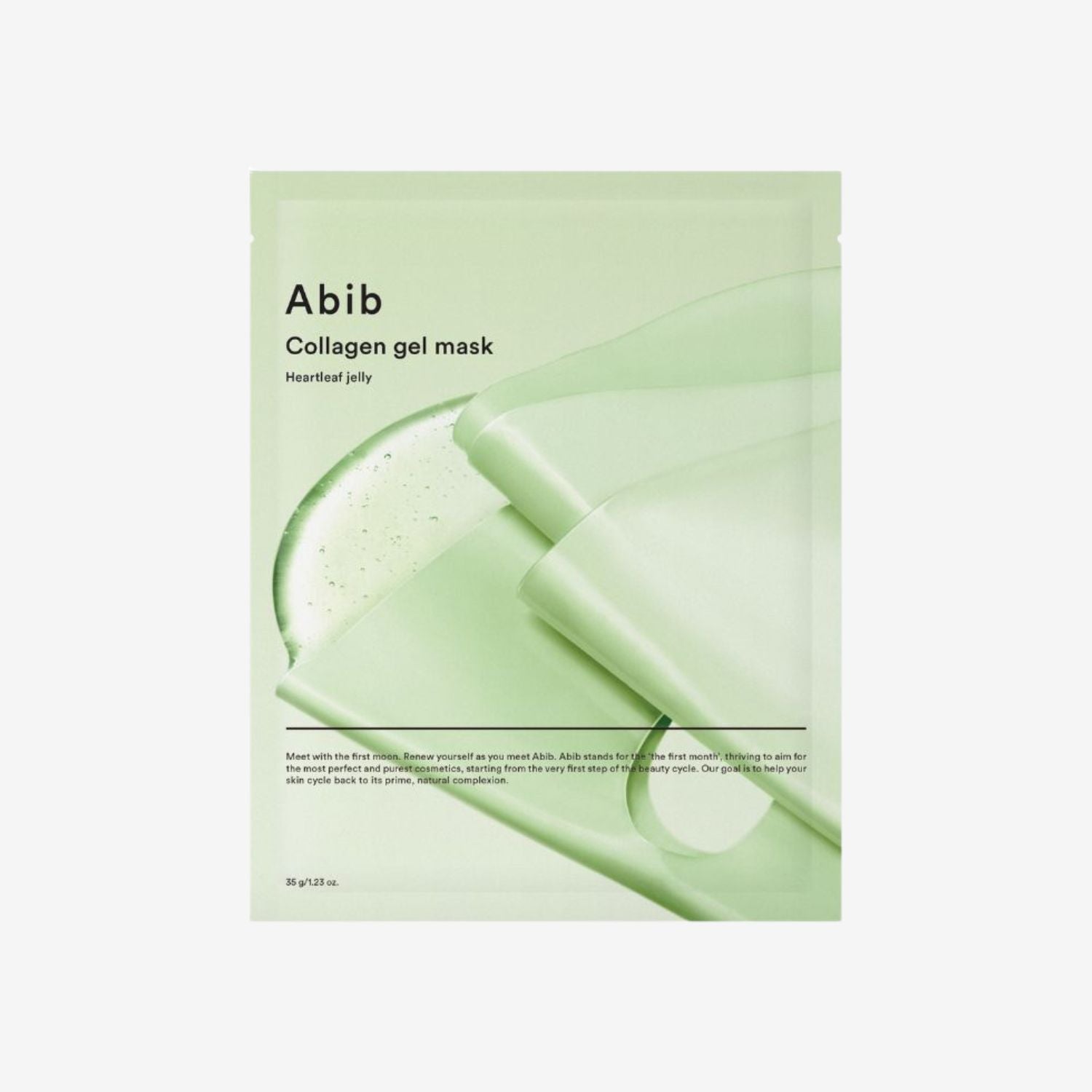 Abib Collagen Gel Mask Heartleaf – sheet mask med kollagen som beroliger og gir fukt