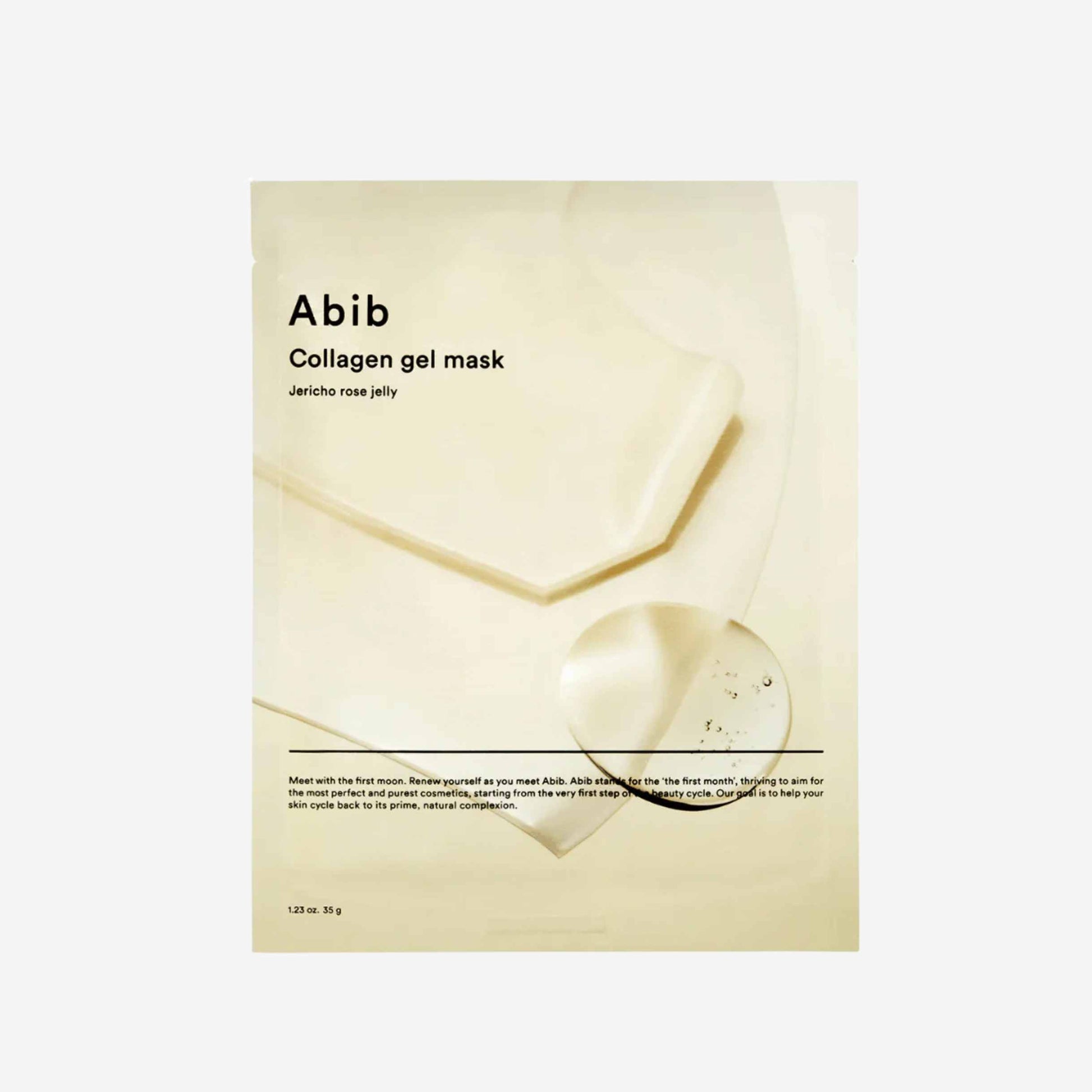 Abib Collagen Gel Mask – sheet mask med kollagen og fuktgivende gel for glødende hud