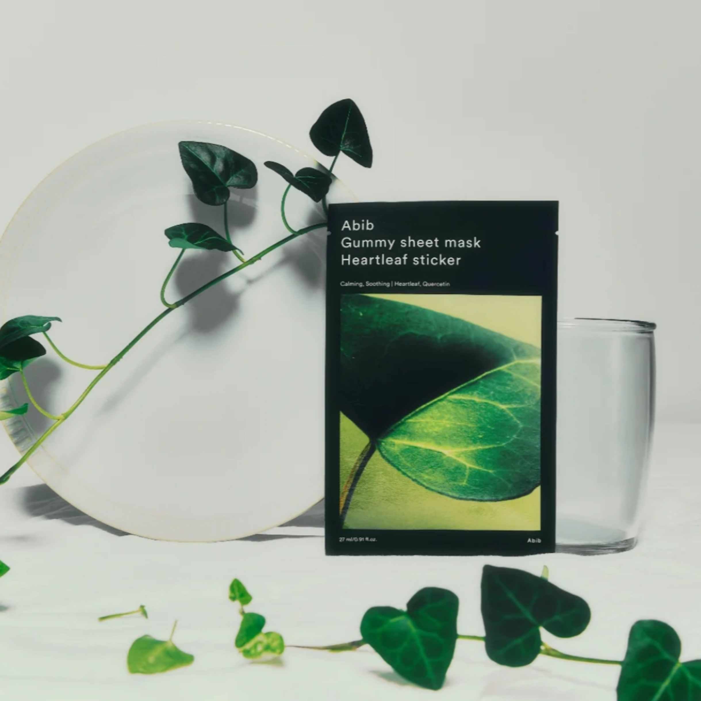 Abib Heartleaf sheet mask – koreansk ansiktsmaske for beroligende hudpleie og glød