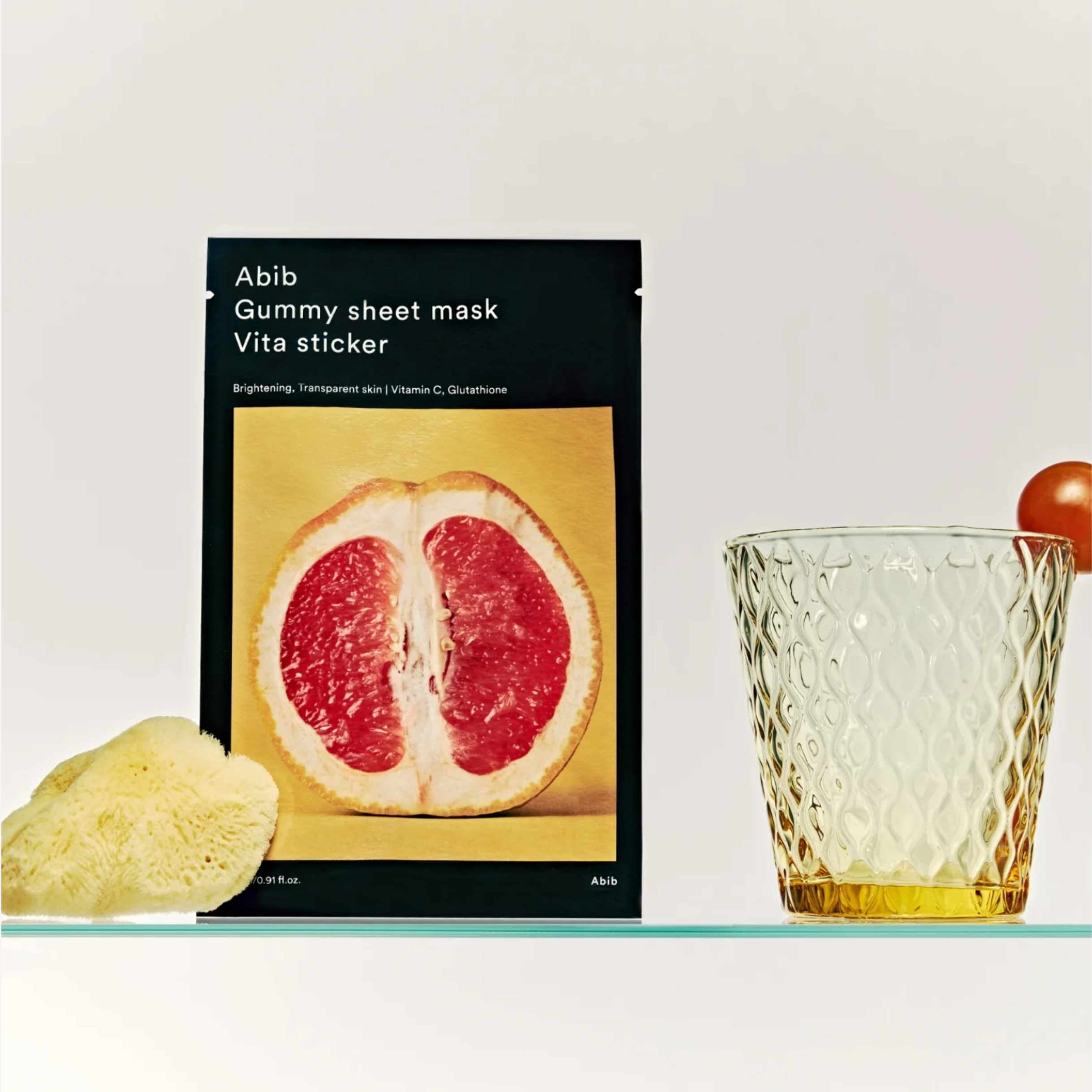 Abib Vita sheet mask – ansiktsmaske med vitamin C som gir jevnere hudtone og glød