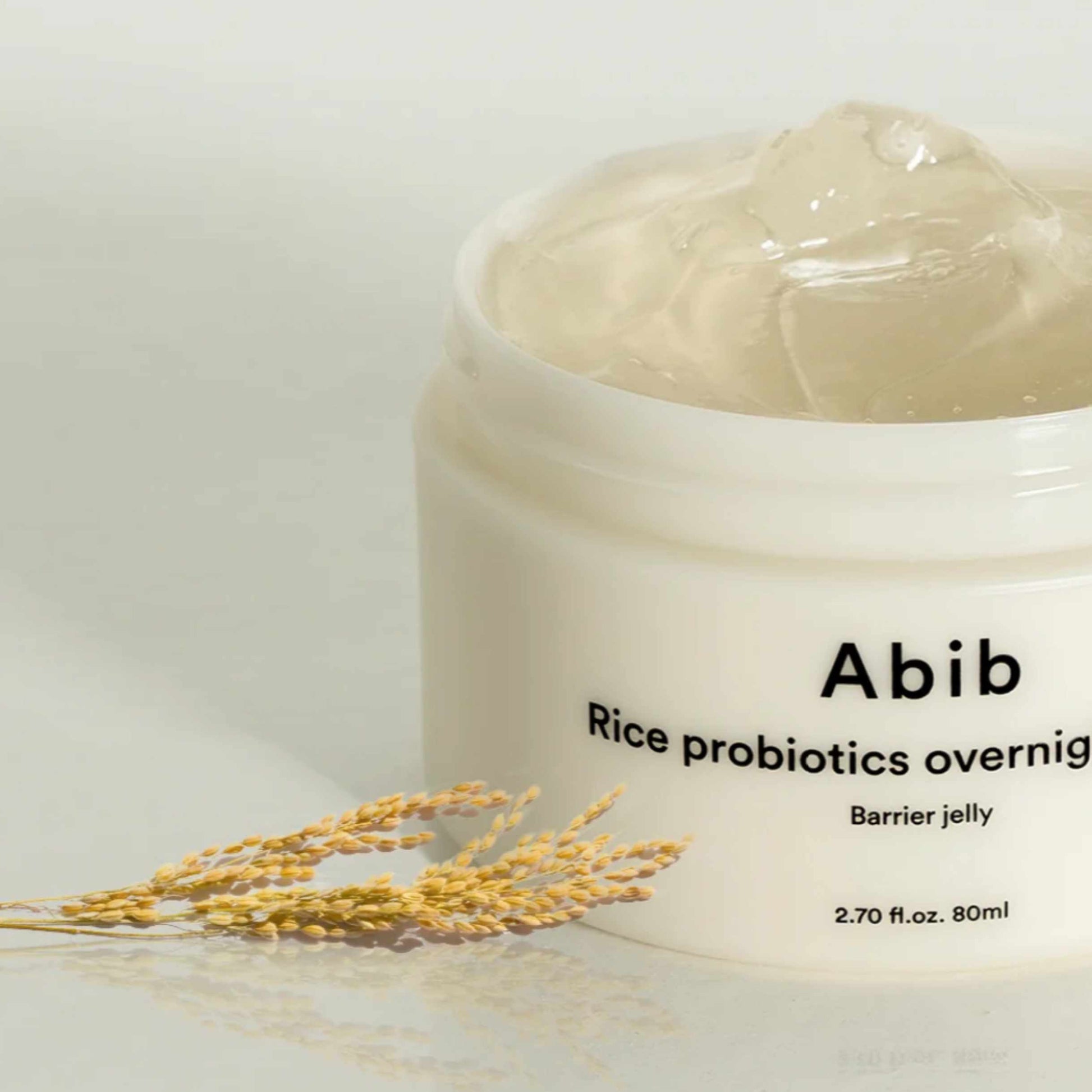 Abib Rice Probiotics Overnight Mask – geltekstur med risekstrakt for fukt og næring