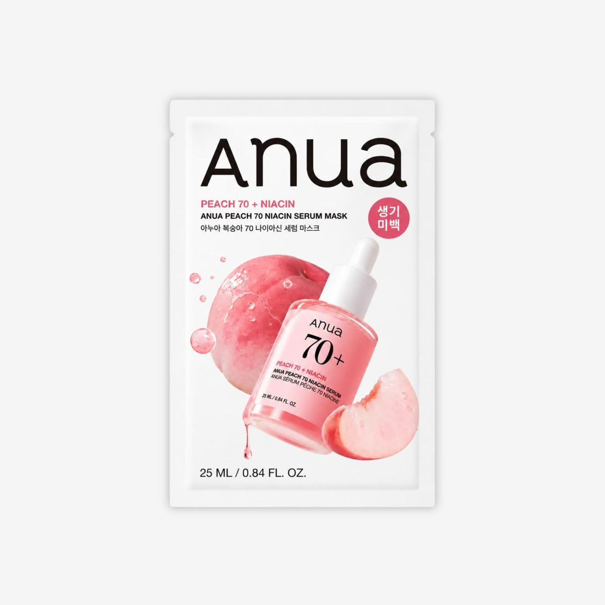 Anua Peach 70 Niacin Serum Mask 1 stk