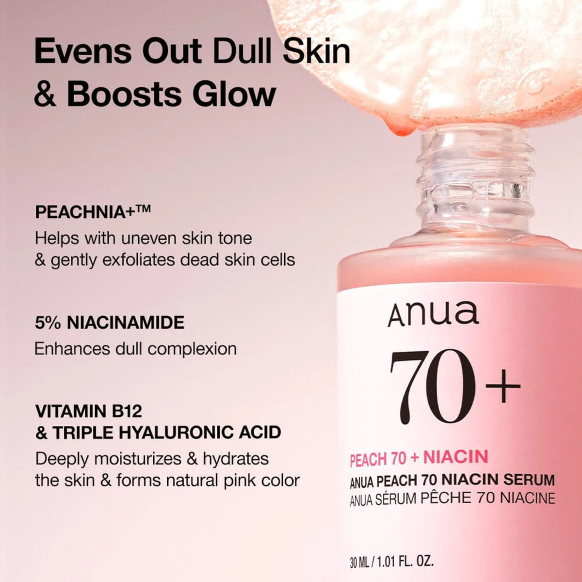 Anua Peach 70% Niacin Serum 30 ml