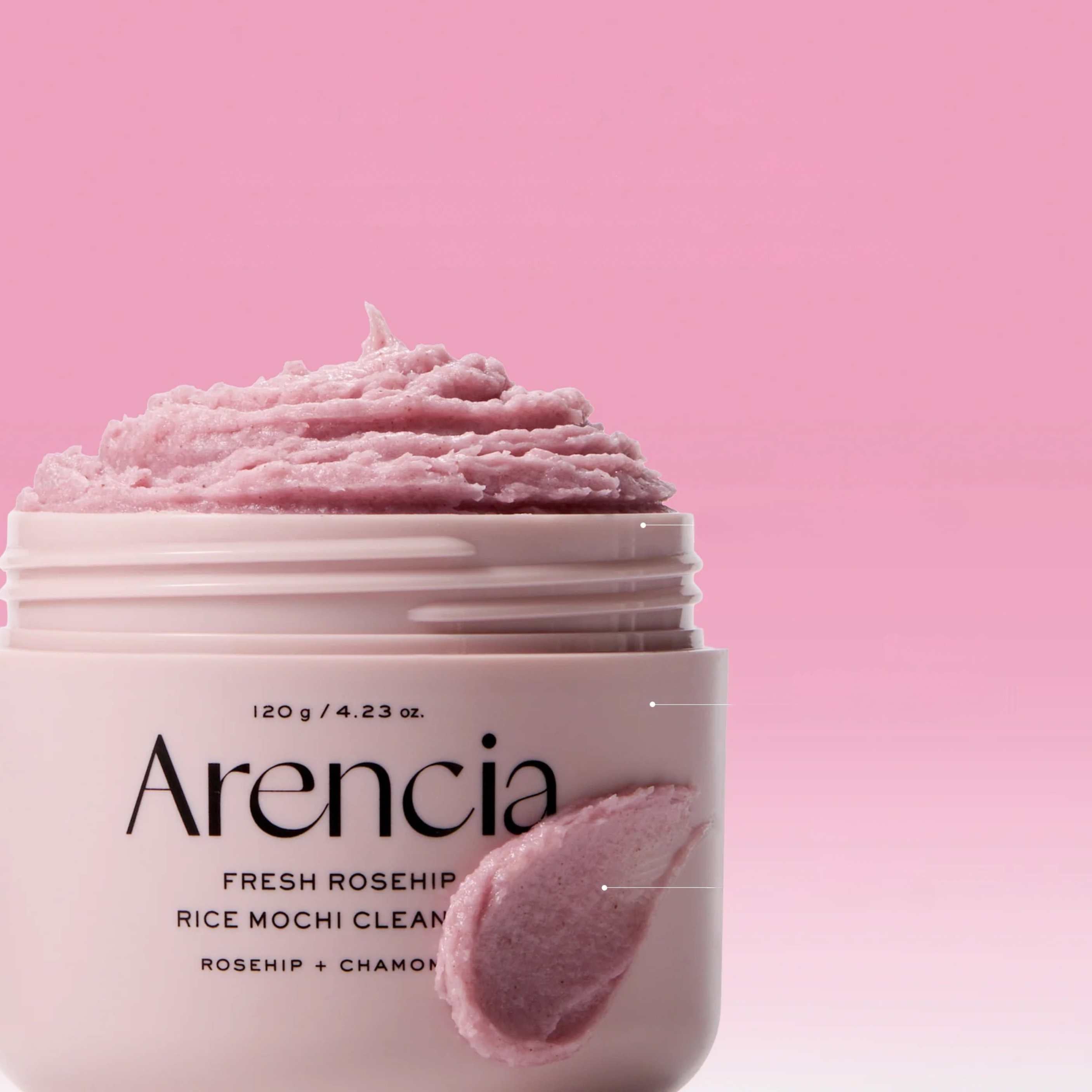Arencia Fresh Rosehip Rice Mochi Cleanser 120 g