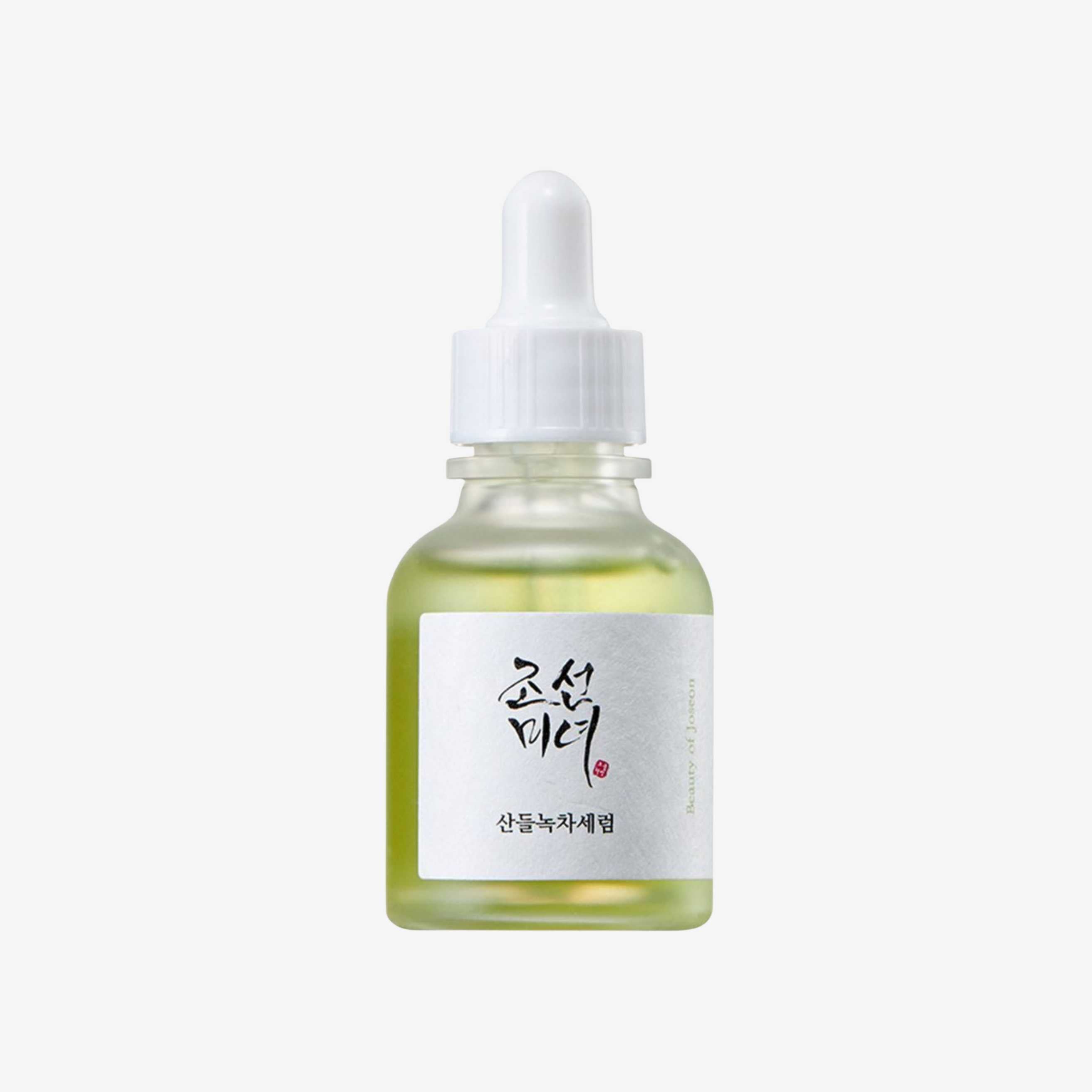 Beauty of Joseon Calming Serum Green Tea + Panthenol 30 ml ansiktsserum i glassflaske med pipette som gir fukt og bidrar til en rolig og balansert hud