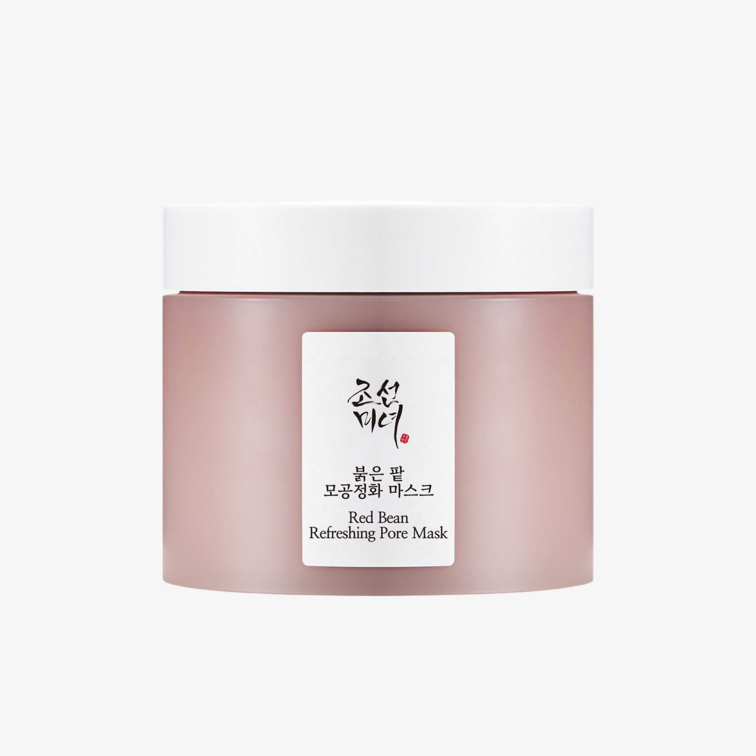Beauty of Joseon Red Bean Refreshing Pore Mask 140 ml ansiktsmaske i krukke med leiretekstur som gir en frisk følelse og bidrar til en ren og jevn hud