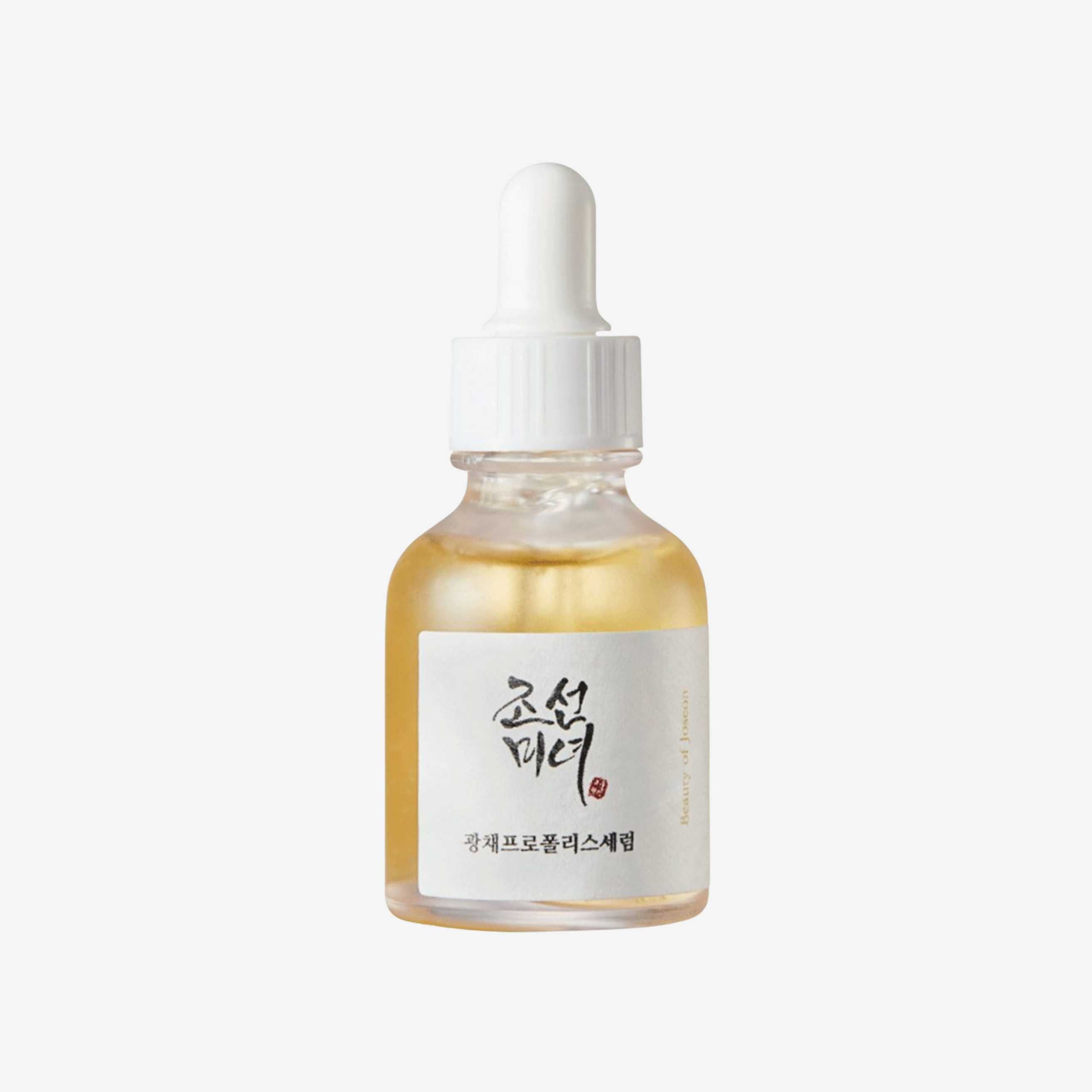 Beauty of Joseon Glow Serum Propolis + Niacinamide 30 ml ansiktsserum i glassflaske med pipette som gir fukt og bidrar til en jevn og frisk hud