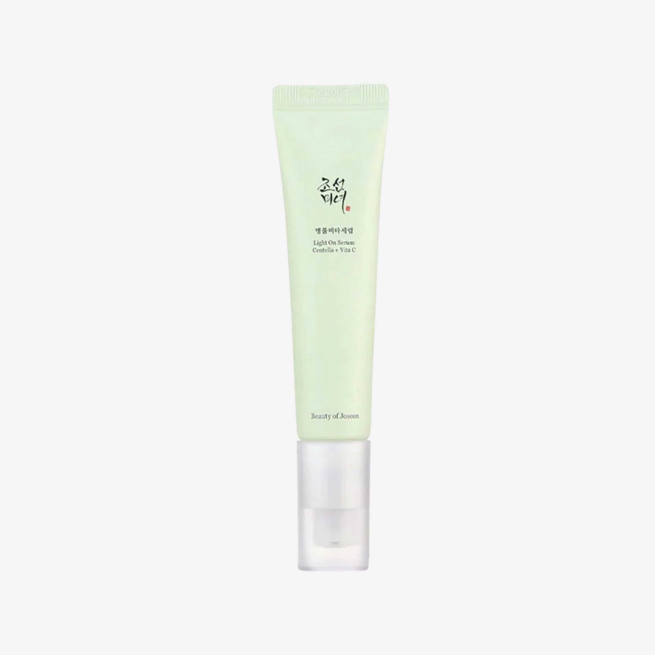 Beauty of Joseon Light On Serum Centella + Vita C 30 ml ansiktsserum i tube med lett tekstur som gir fukt og bidrar til en jevn og frisk hud
