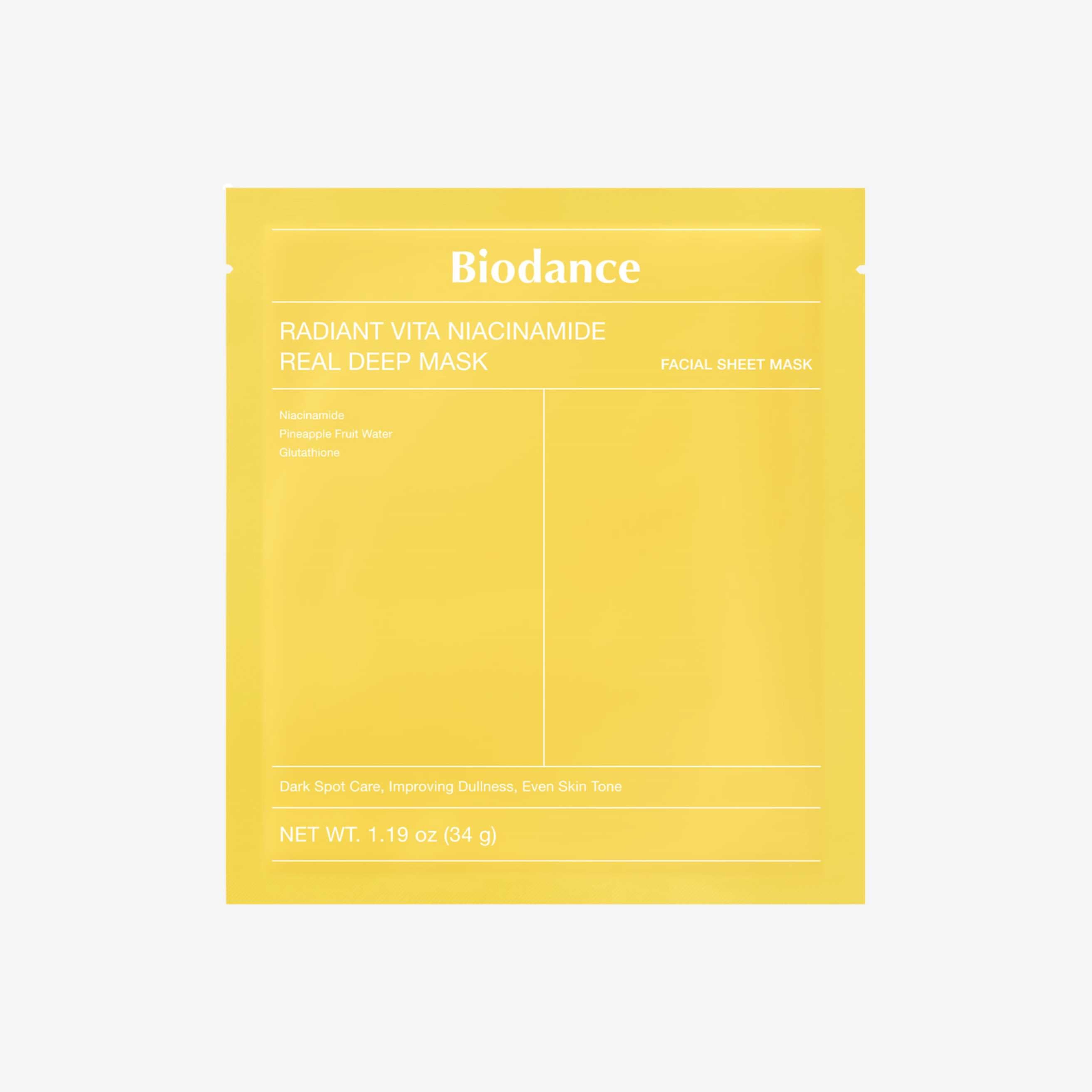 Biodance Radiant Vita Niacinamide Real Deep Mask 1 pcs
