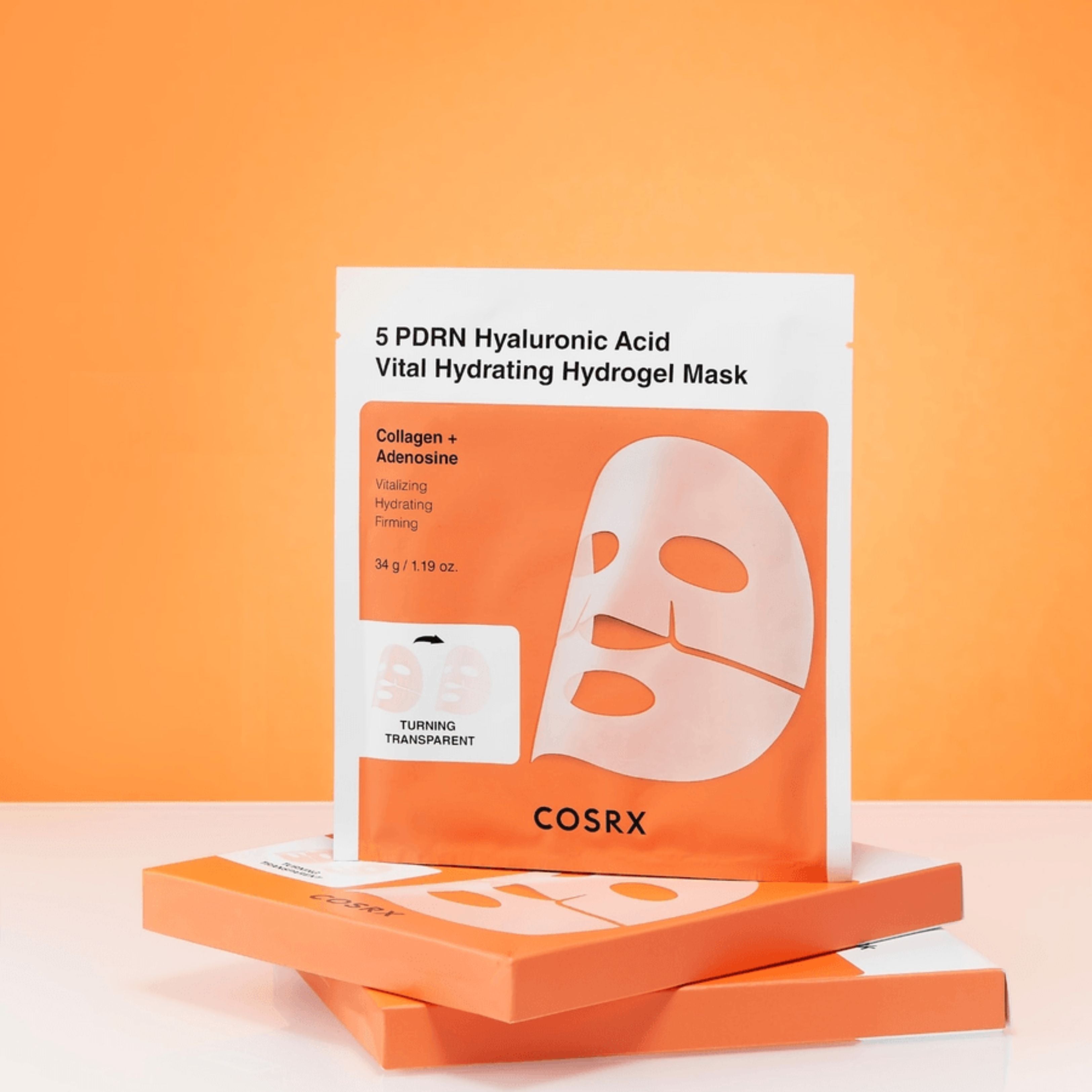 COSRX 5 PDRN Hyaluronic Acid Vital Hydrating Hydrogel Mask 3 pcs
