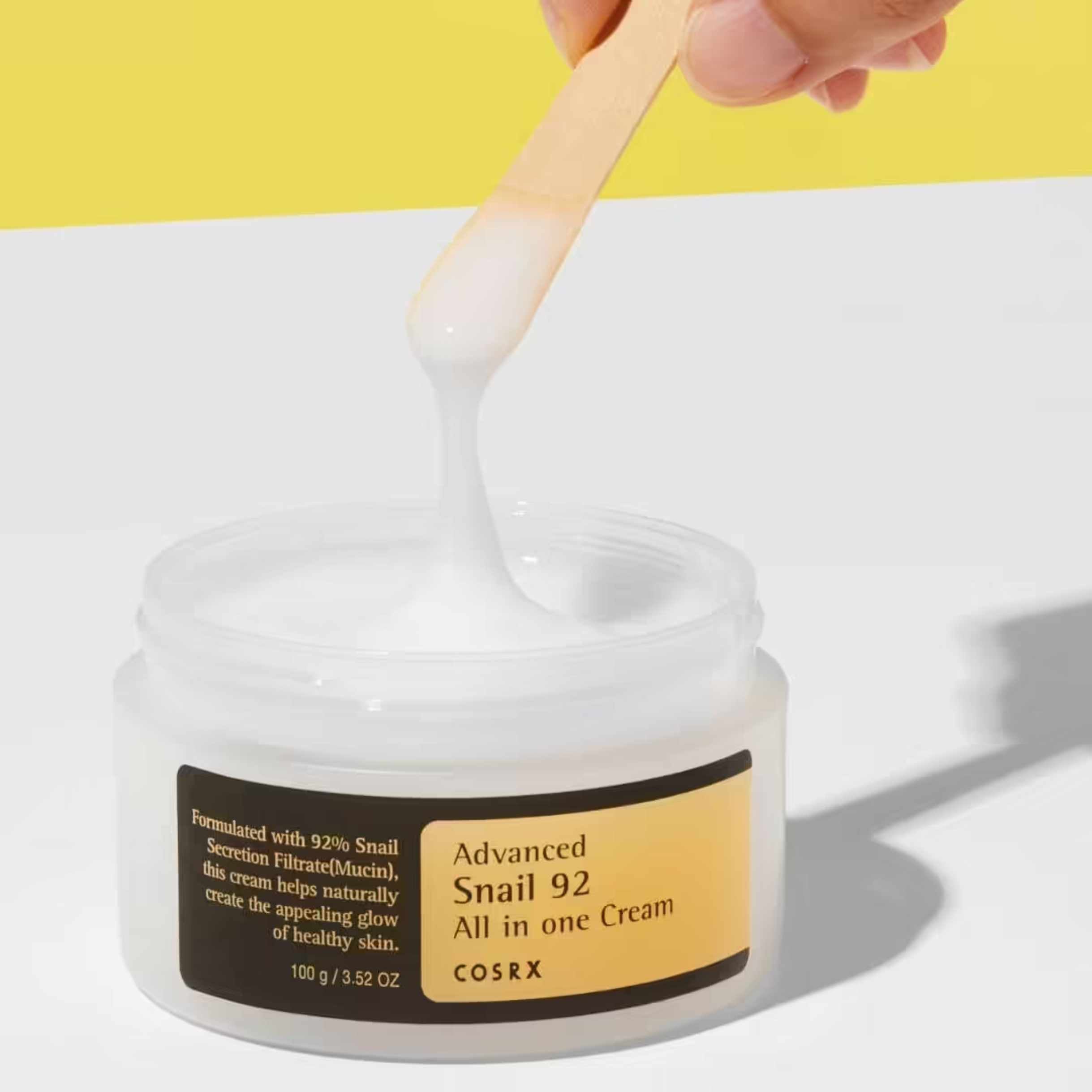 Ansiktskrem i krukke med snail mucin