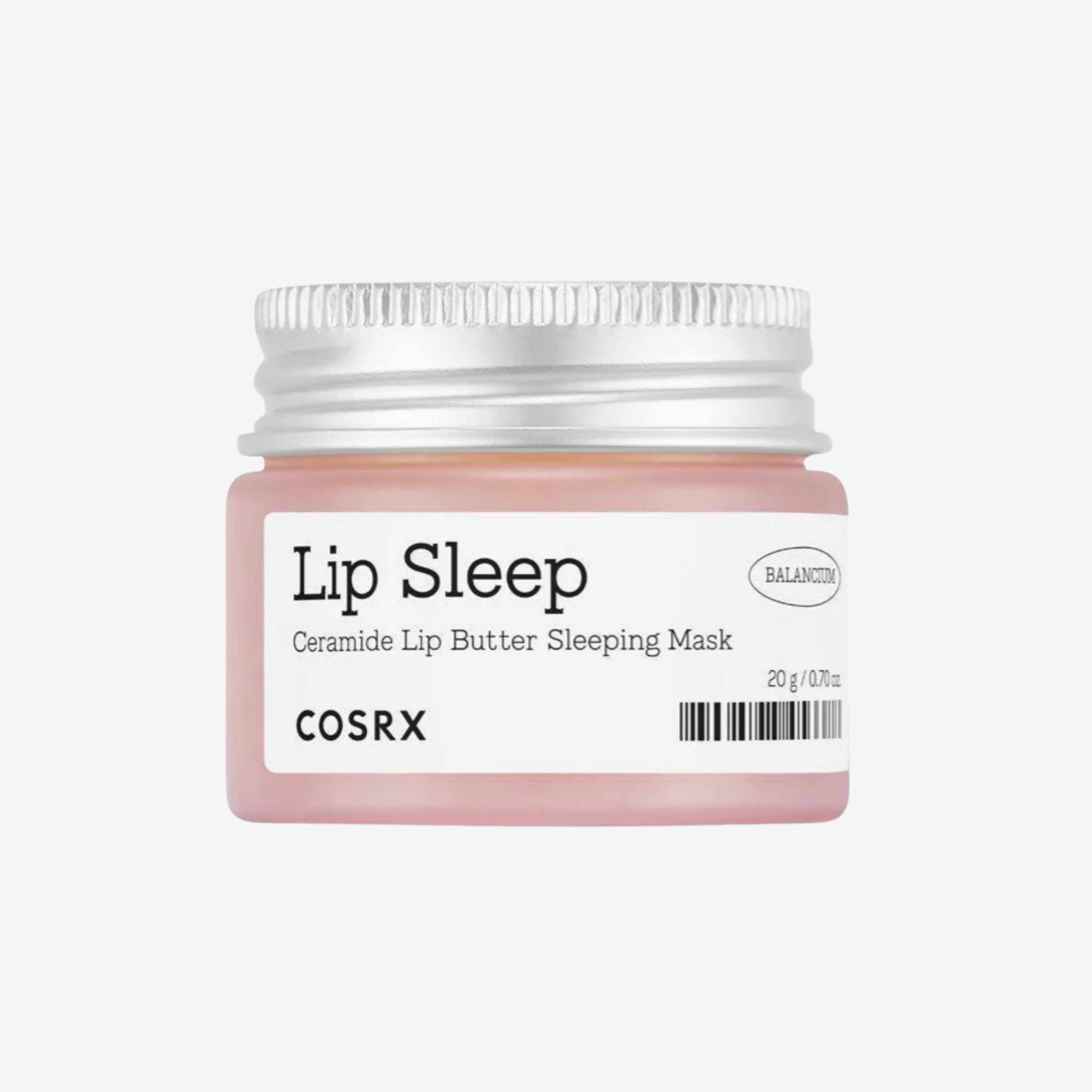 COSRX Balancium Ceramide Lip Butter Sleeping Mask leppemaske i krukke som gir fukt og bidrar til myke og behagelige lepper over natten