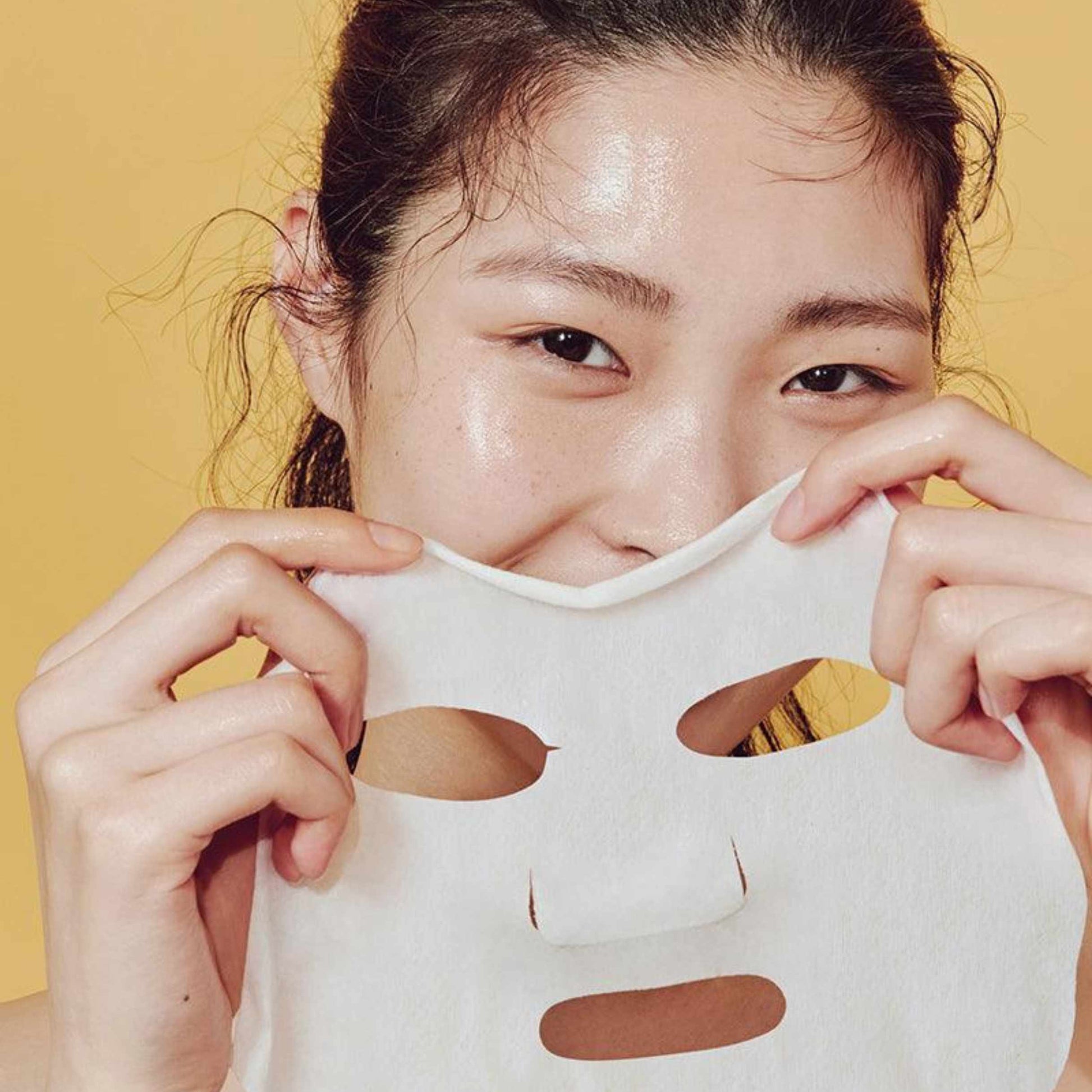 Sheet mask som gir en myk og hydrert følelse