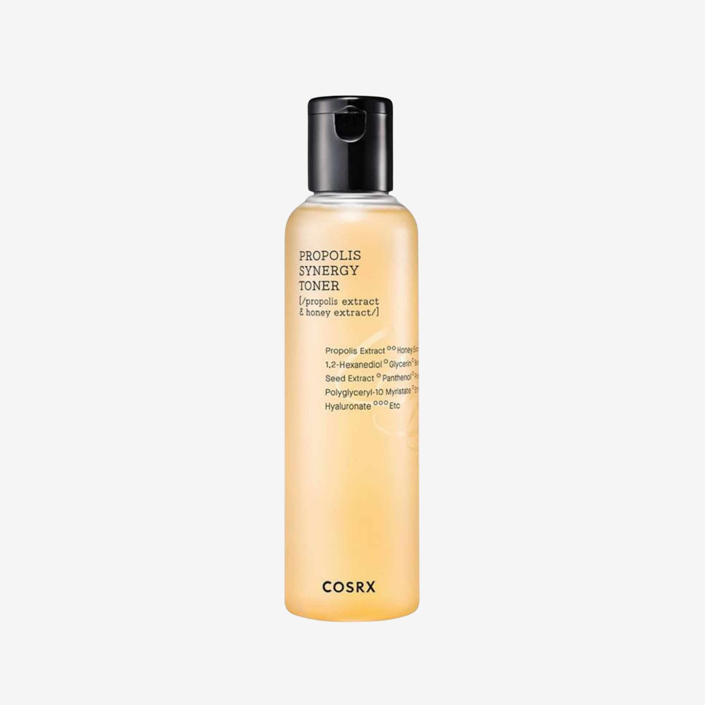 COSRX Full Fit Propolis Synergy Toner 150 ml ansiktstoner i flaske med lett konsistens som gir fukt og bidrar til en frisk og jevn hud