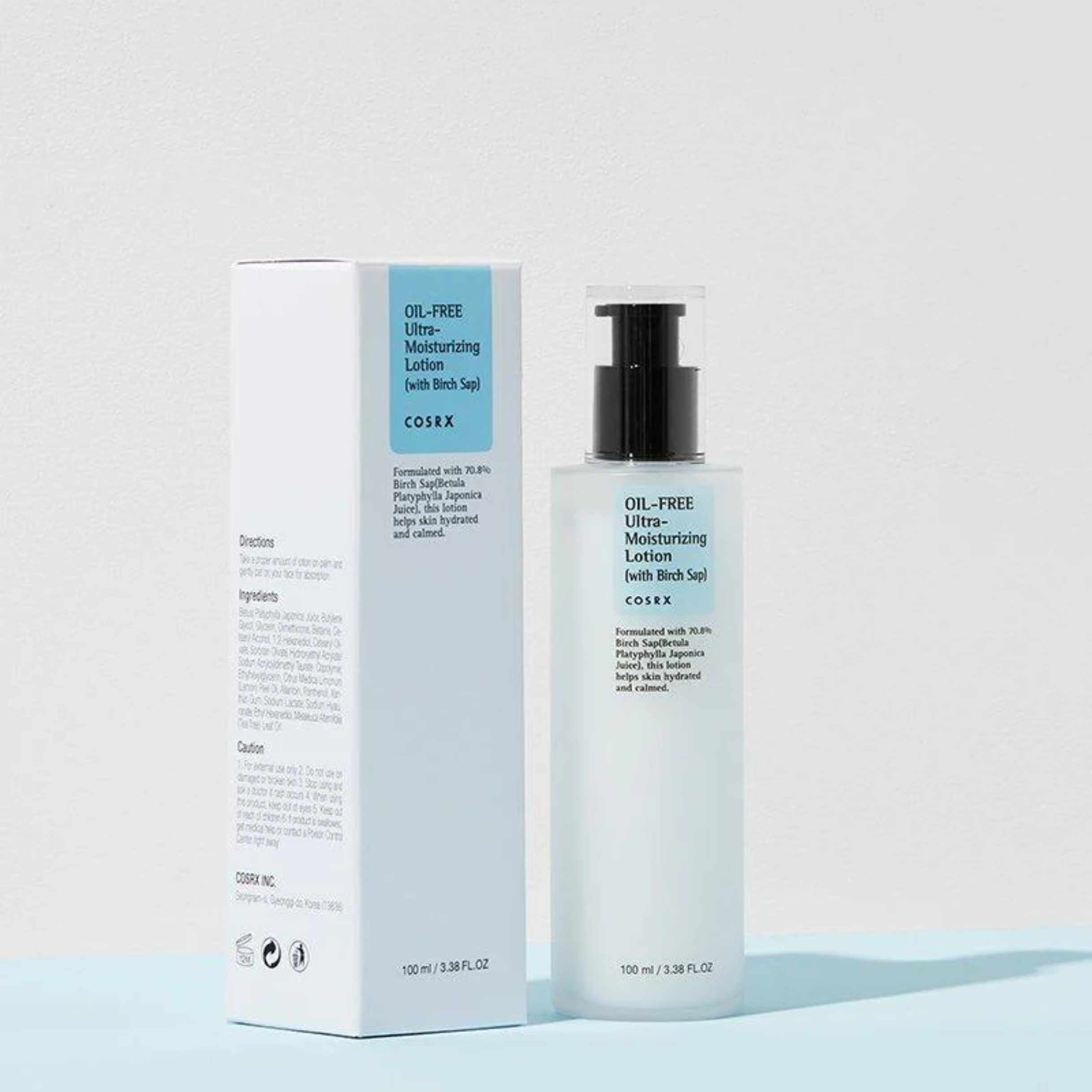 Lotion påføres og fordeles jevnt på huden