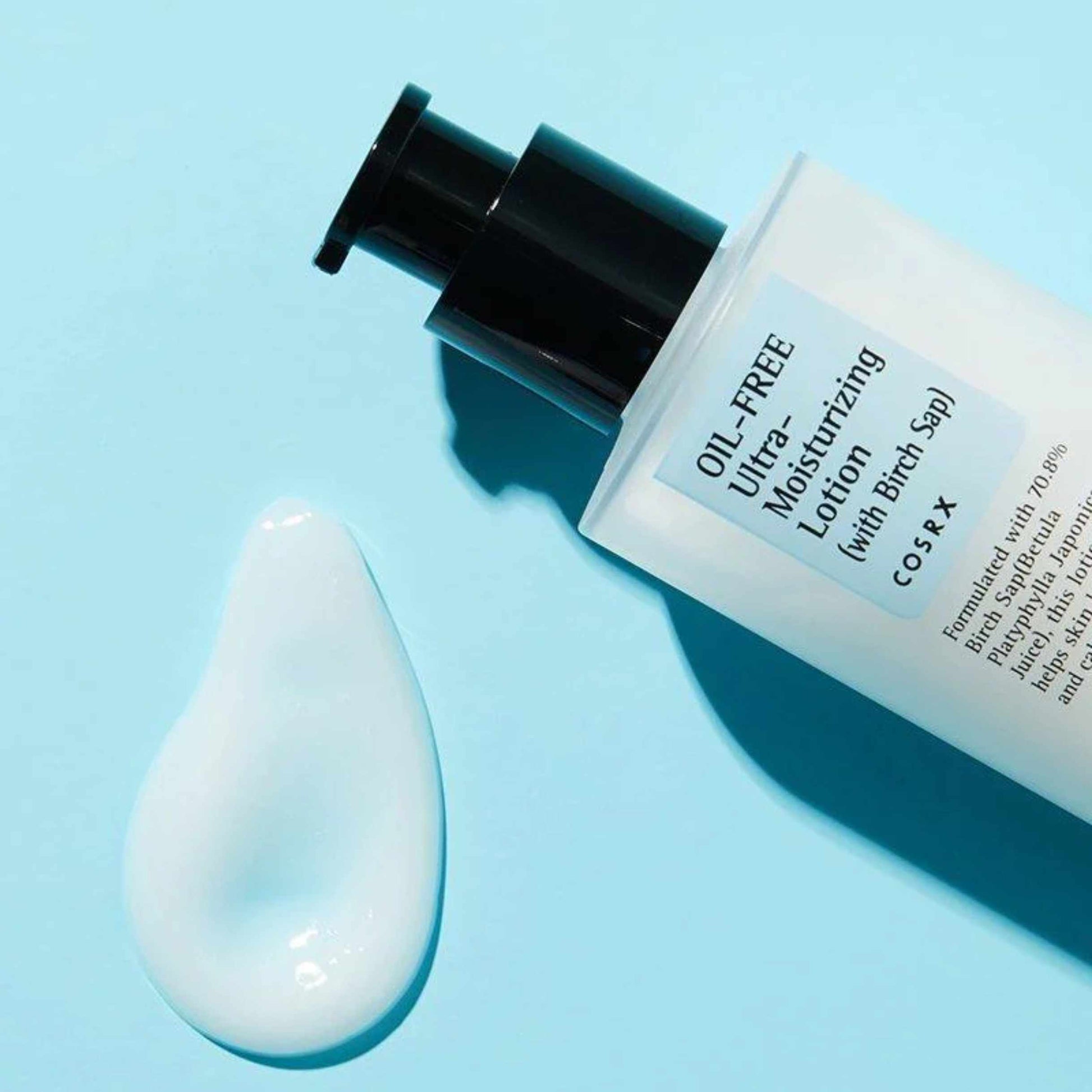 Oil-free ansiktskrem i flaske med pumpe
