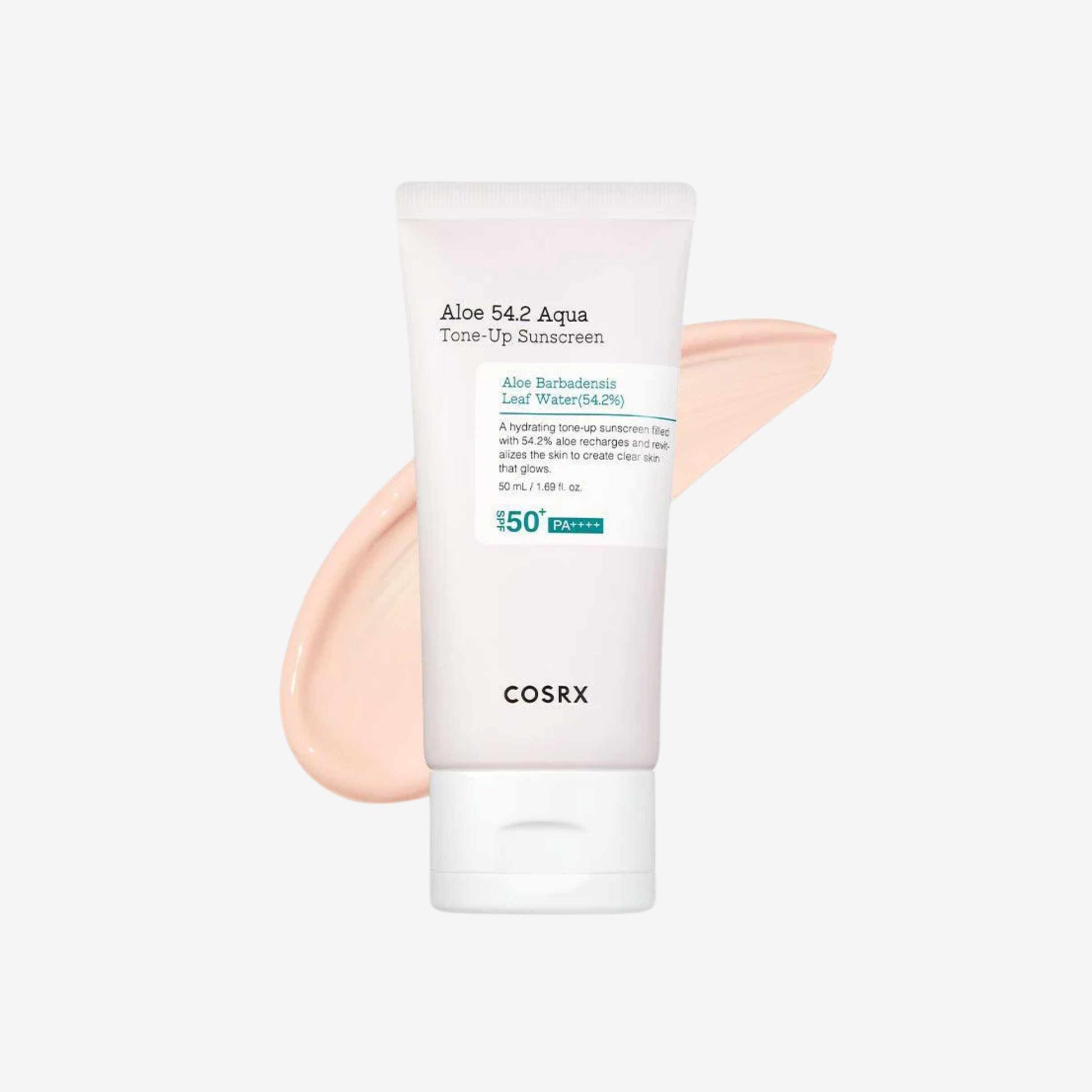 Solkrem med tone-up effekt i tube