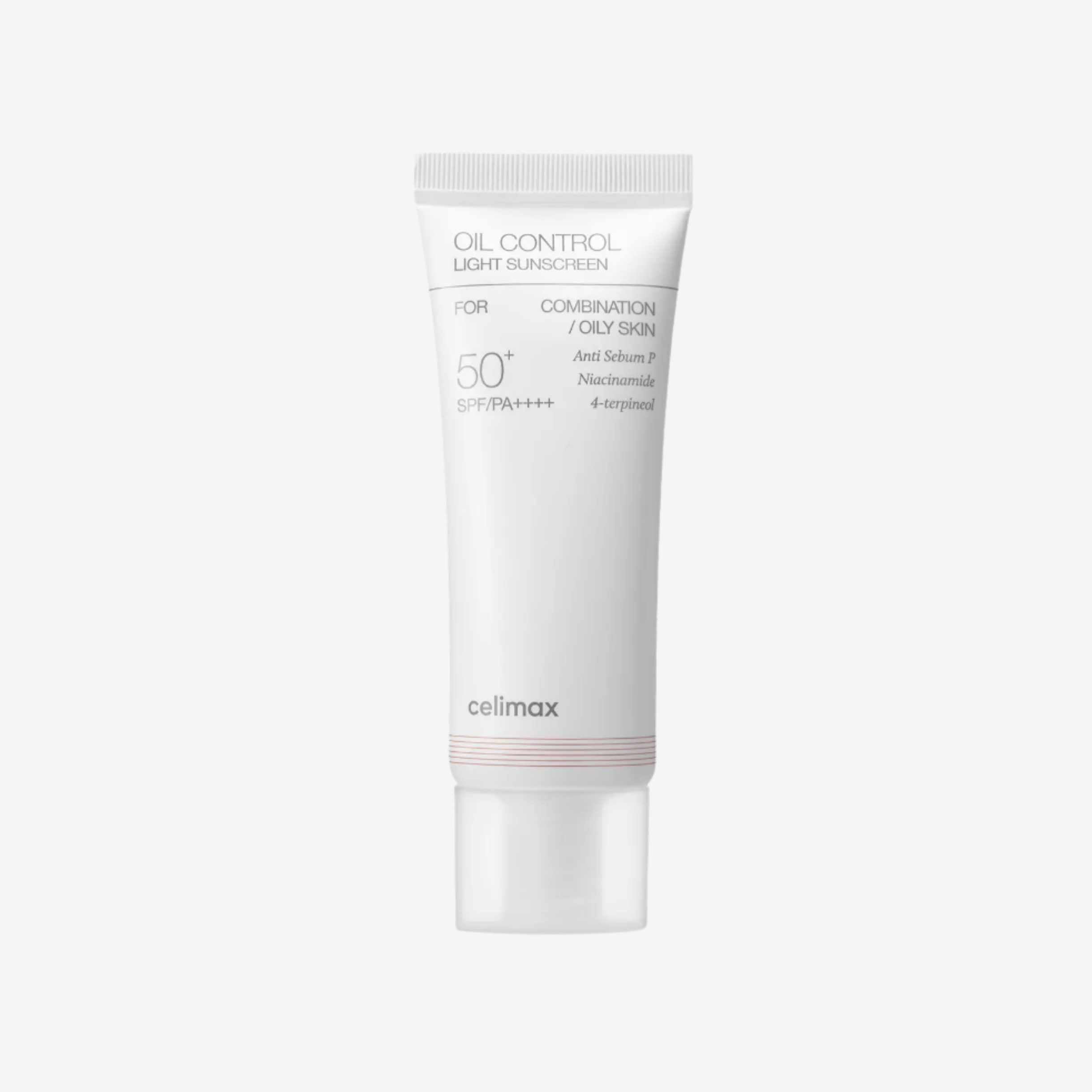 Celimax Oil Control Light Sunscreen SPF50+ PA++++ 40 ml lett solkrem til ansikt som beskytter mot UVA- og UVB-stråler og bidrar til en frisk, matt finish