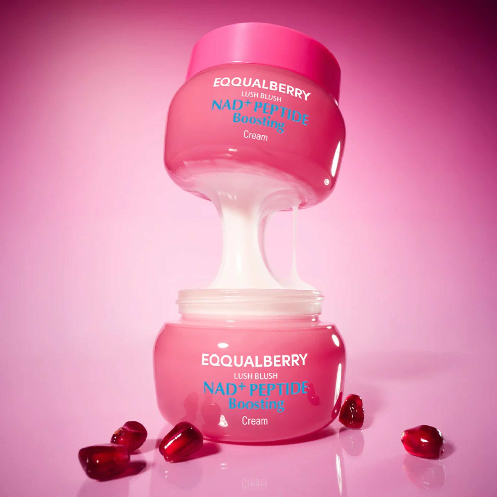 EQQUALBERRY NAD+ Peptide Boosting Cream i krukke
