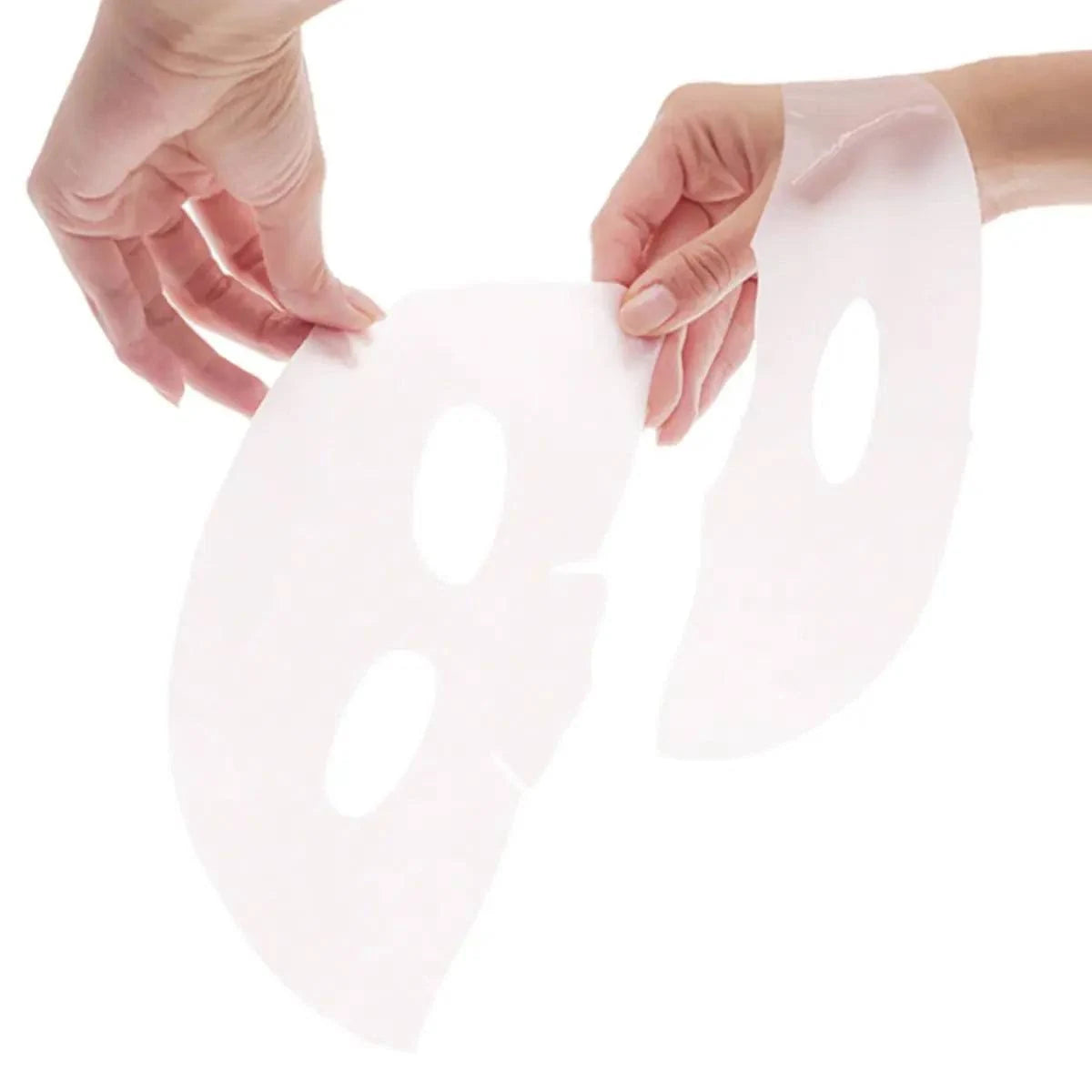Transparent hydrogelmaske til ansiktet