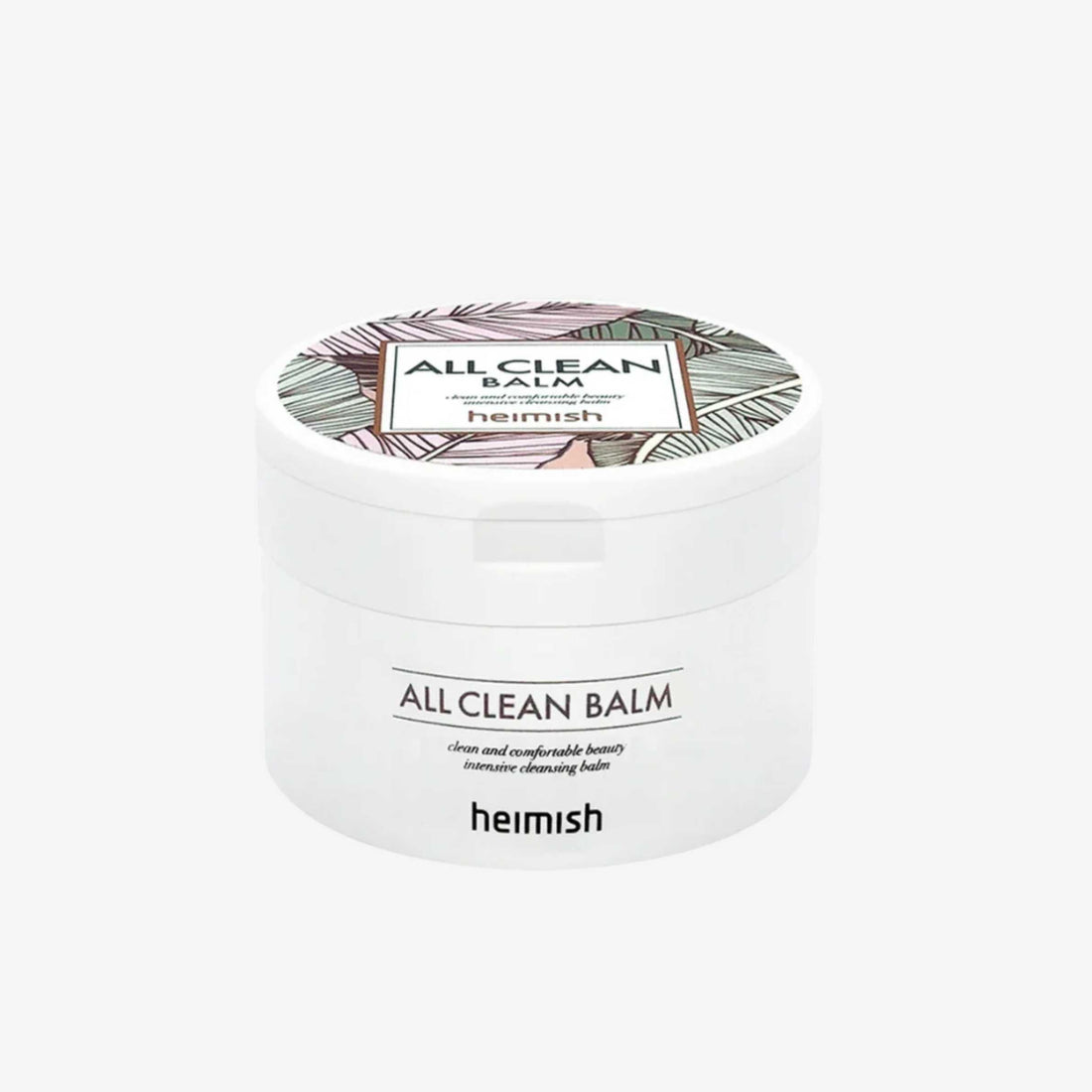 Heimish All Clean Balm 120 ml rensebalm som smelter til en silkemyk olje ved kontakt med huden og bidrar til å fjerne sminke, solkrem og urenheter samtidig som huden etterlates myk og balansert