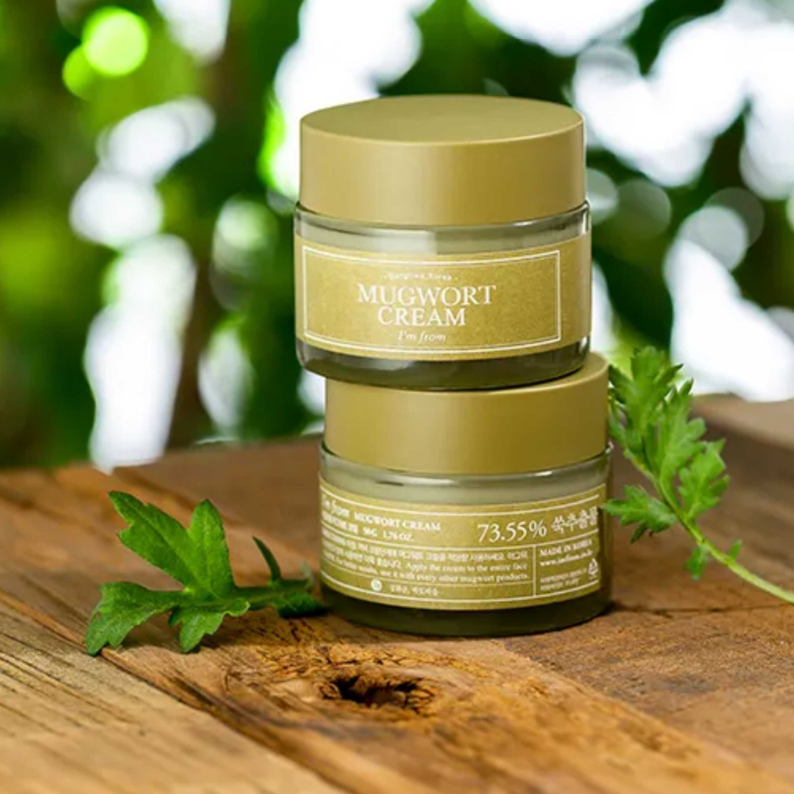 Ansiktskrem med mugwort ingredienser