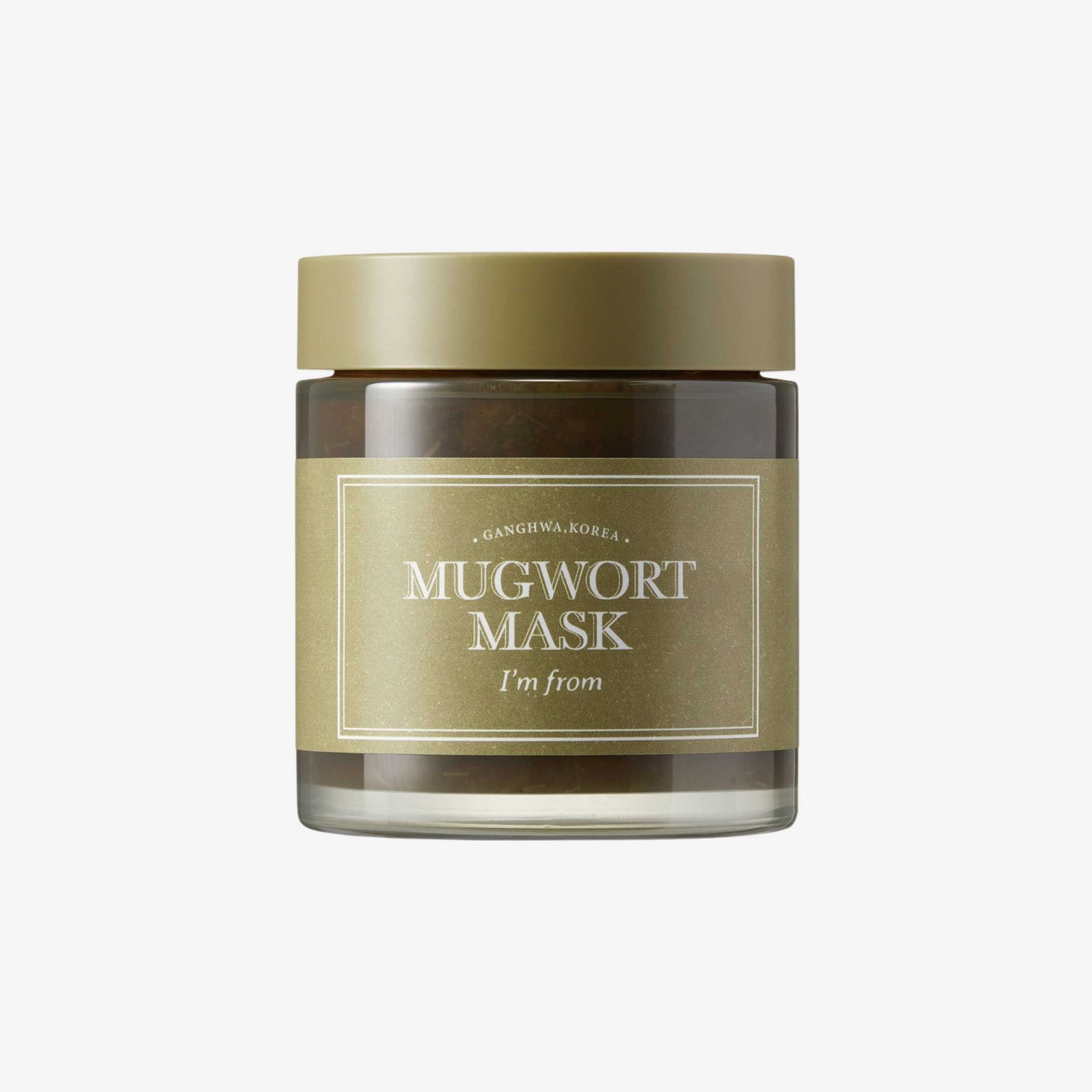 I’m From Mugwort Mask 110 g ansiktsmaske i krukke med kremet tekstur som gir fukt og bidrar til en rolig og balansert hud