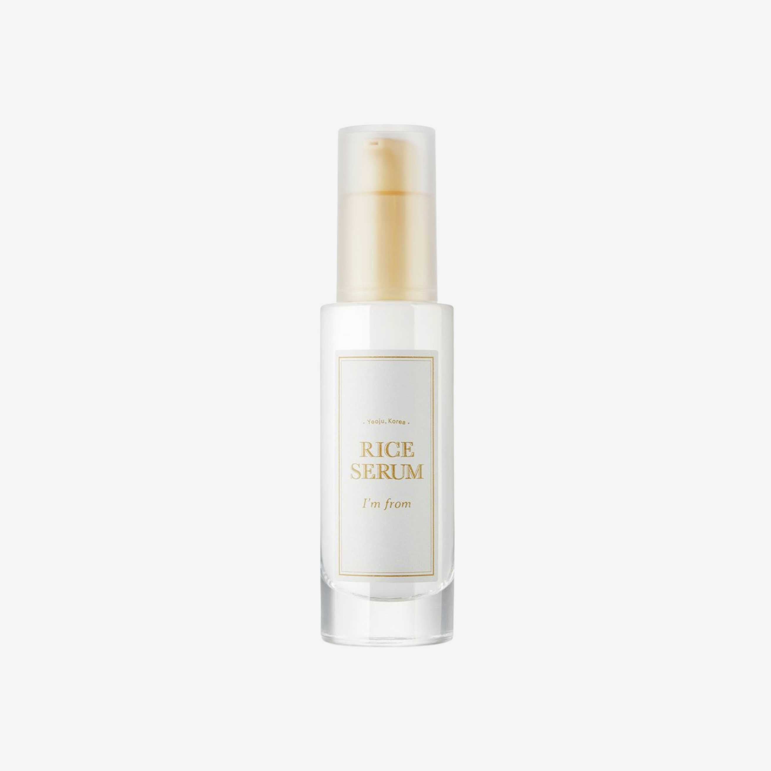 I’m From Rice Serum 30 ml ansiktsserum i flaske med pumpe som gir fukt og bidrar til en jevn og frisk hud