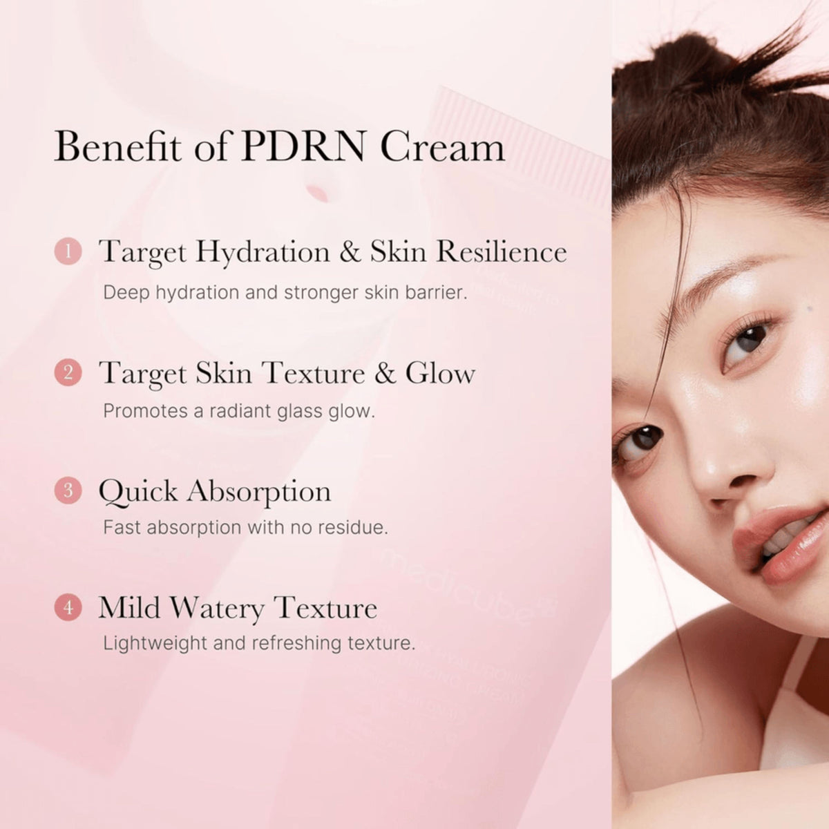Medicube PDRN Pink Hyaluronic Moisturizing Cream 50 ml