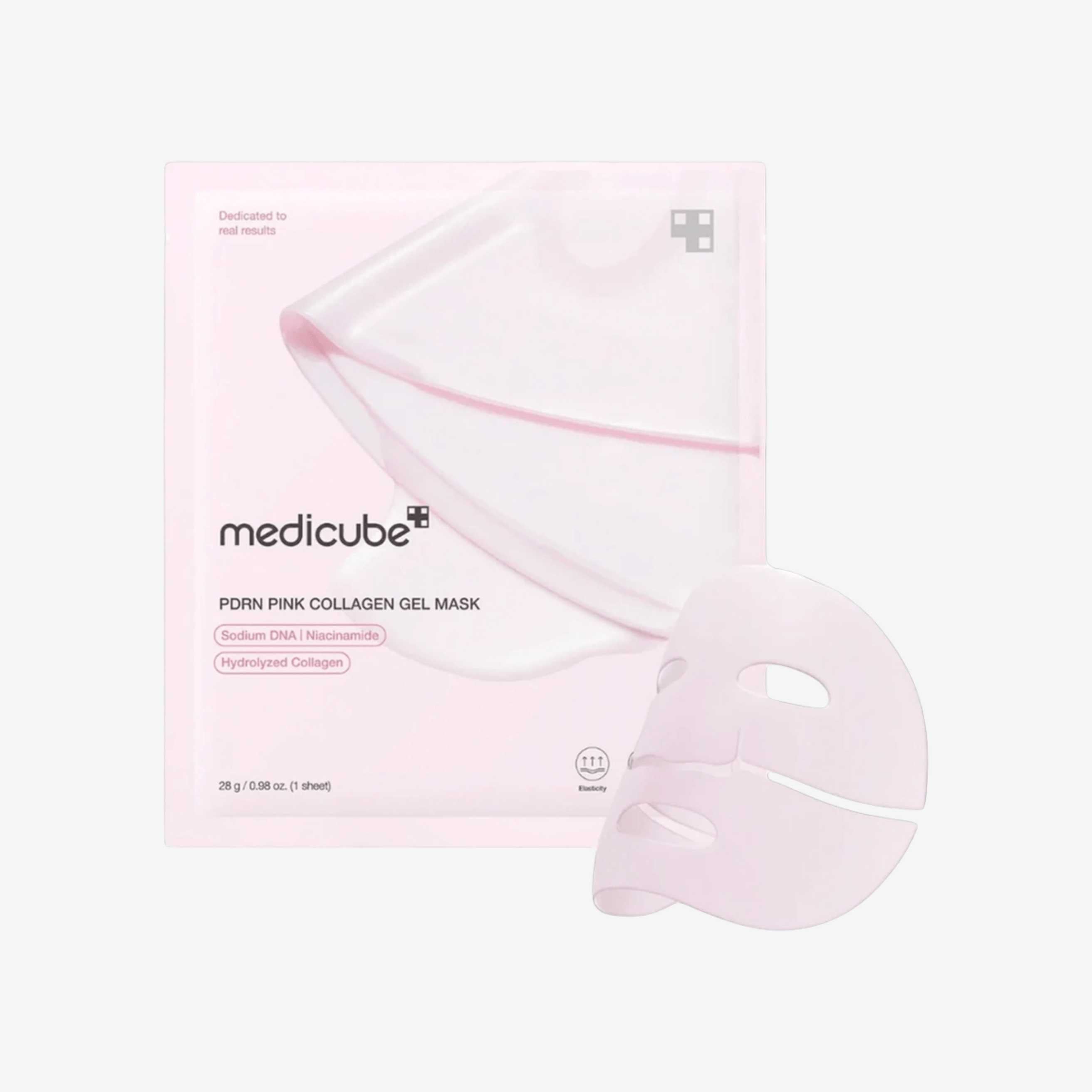 Medicube PDRN Pink Collagen Gel Mask med emballasje