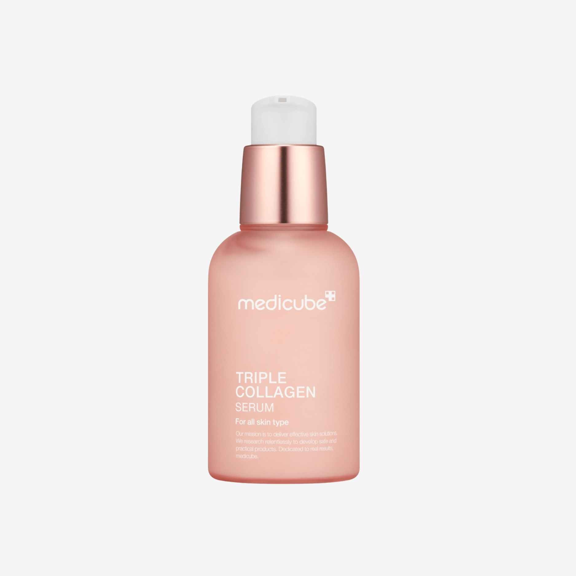 Medicube Triple Collagen Serum 4.0 55 ml serum med trippel kollagen, niacinamid og hyaluronsyre som bidrar til økt elastisitet, fuktighet og naturlig glød