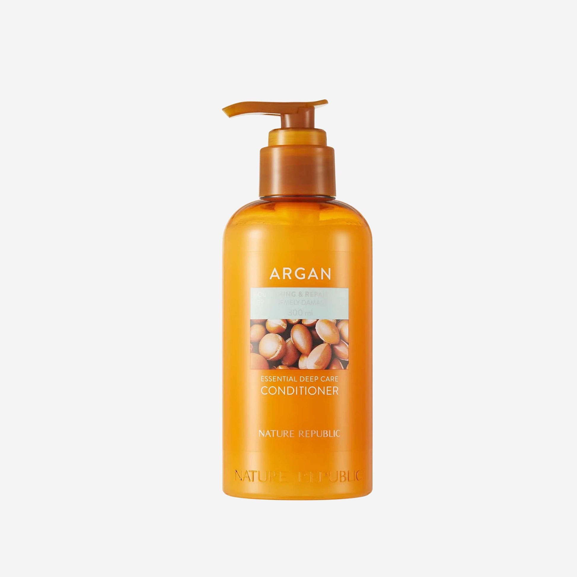 Nature Republic Argan Essential Moisture Repairing Conditioner 300 ml balsam med arganolje som gir fukt og bidrar til mykt, glansfullt og velpleid hår