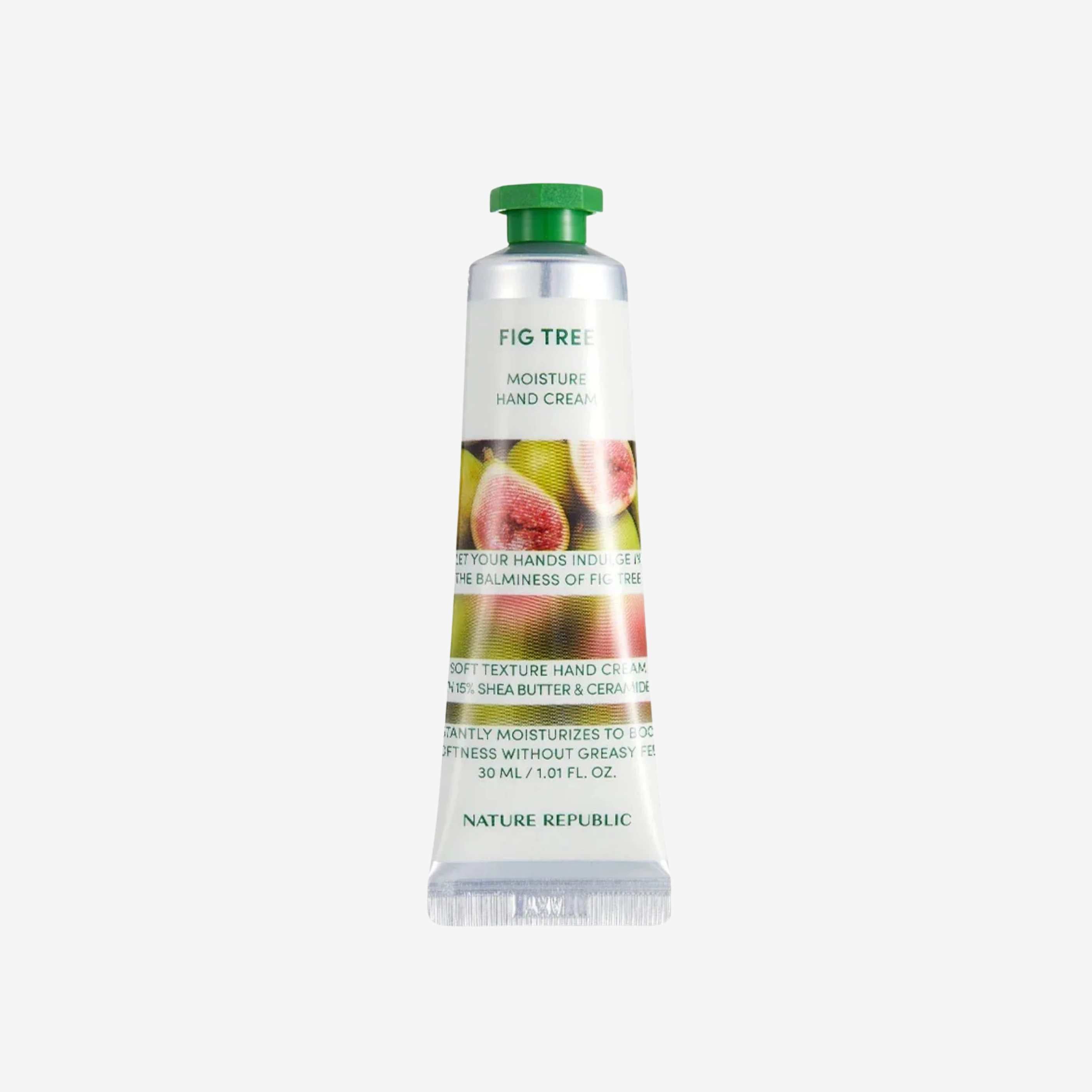 Nature Republic Hand & Nature Fig Tree Hand Cream 30 ml håndkrem med fikenekstrakt som gir fukt og bidrar til myke og velpleide hender