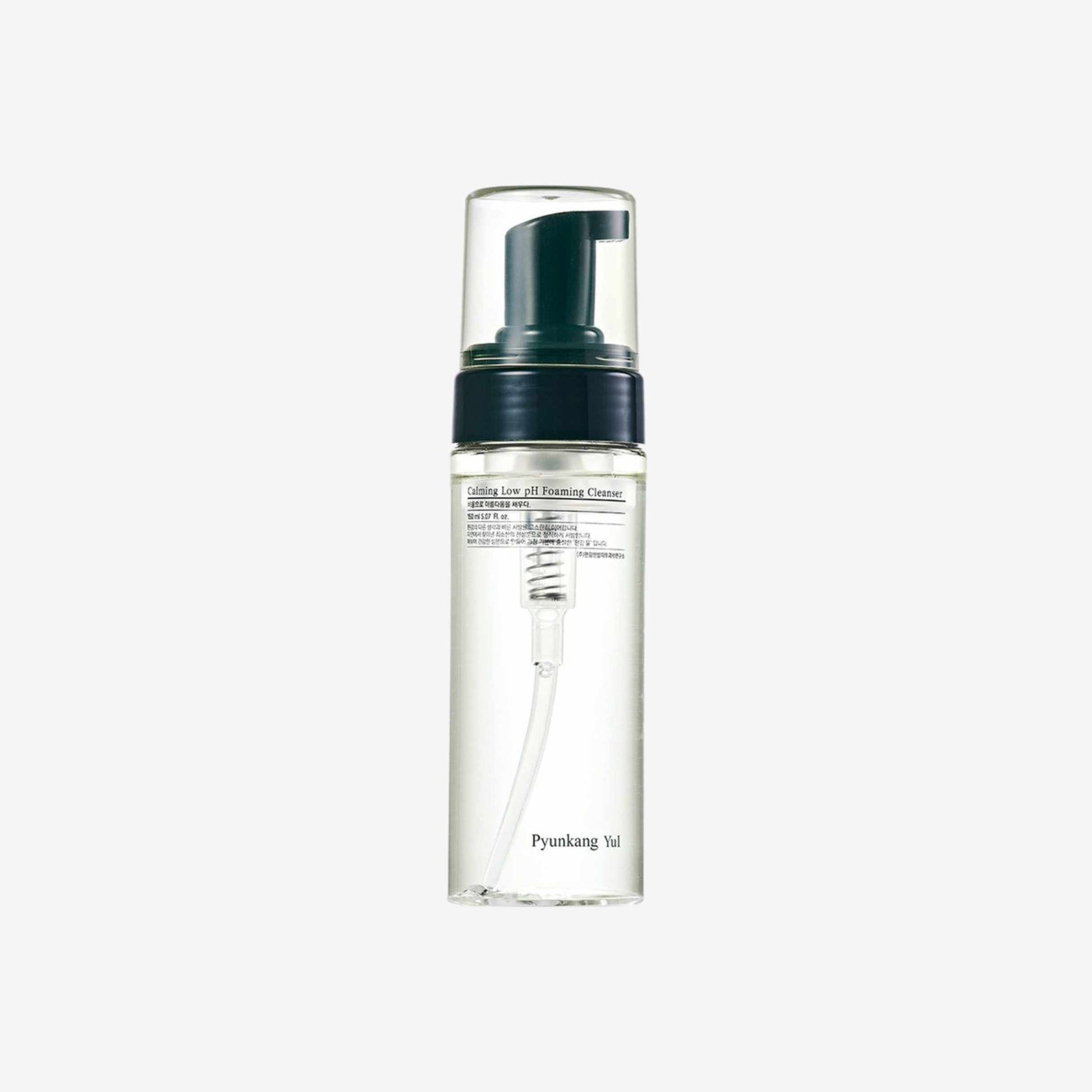 Pyunkang Yul Calming Low pH Foaming Cleanser 150 ml ansiktsrens i pumpeflaske med skånsom skumrens for daglig hudpleie