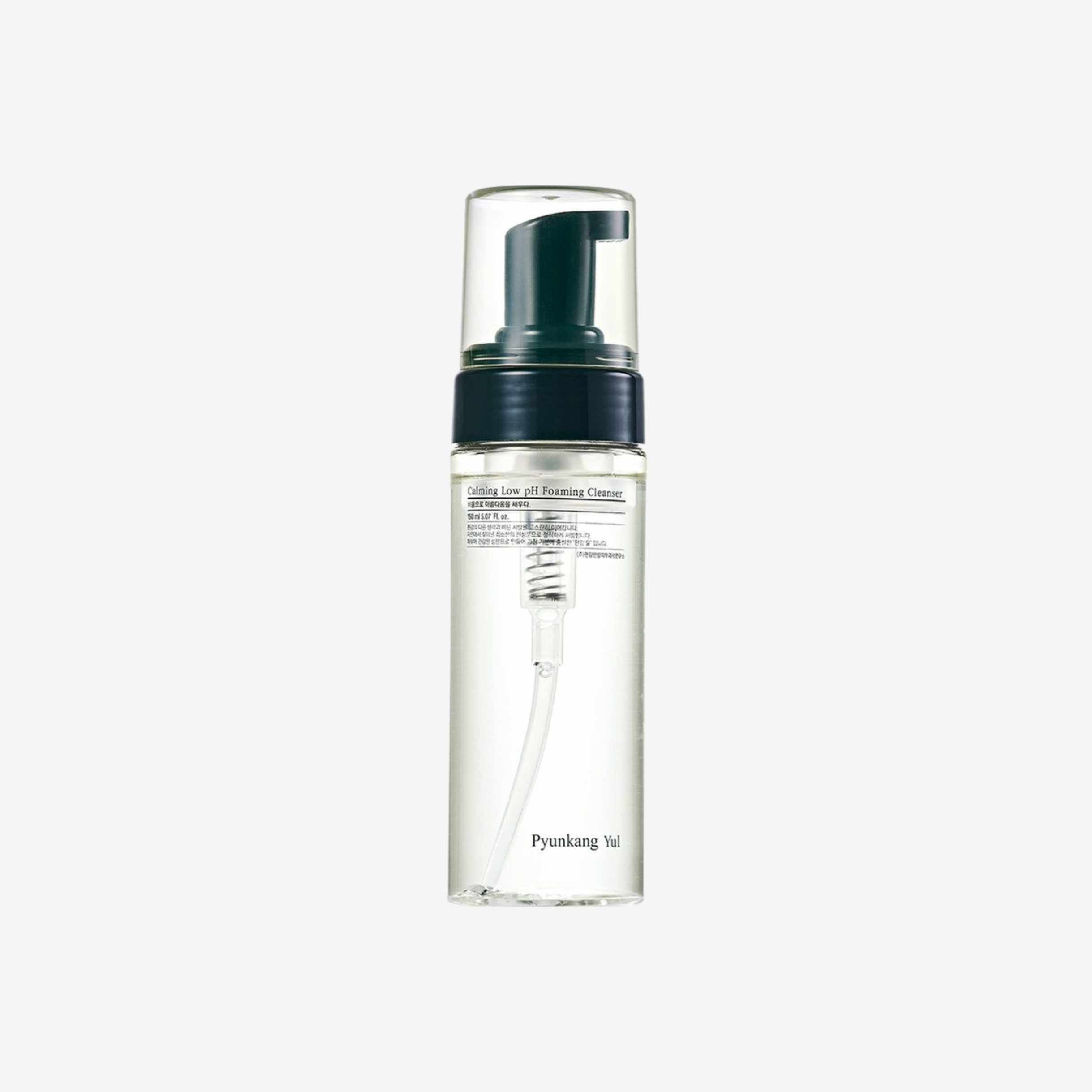 Pyunkang Yul Calming Low pH Foaming Cleanser 150 ml ansiktsrens i pumpeflaske med skånsom skumrens for daglig hudpleie