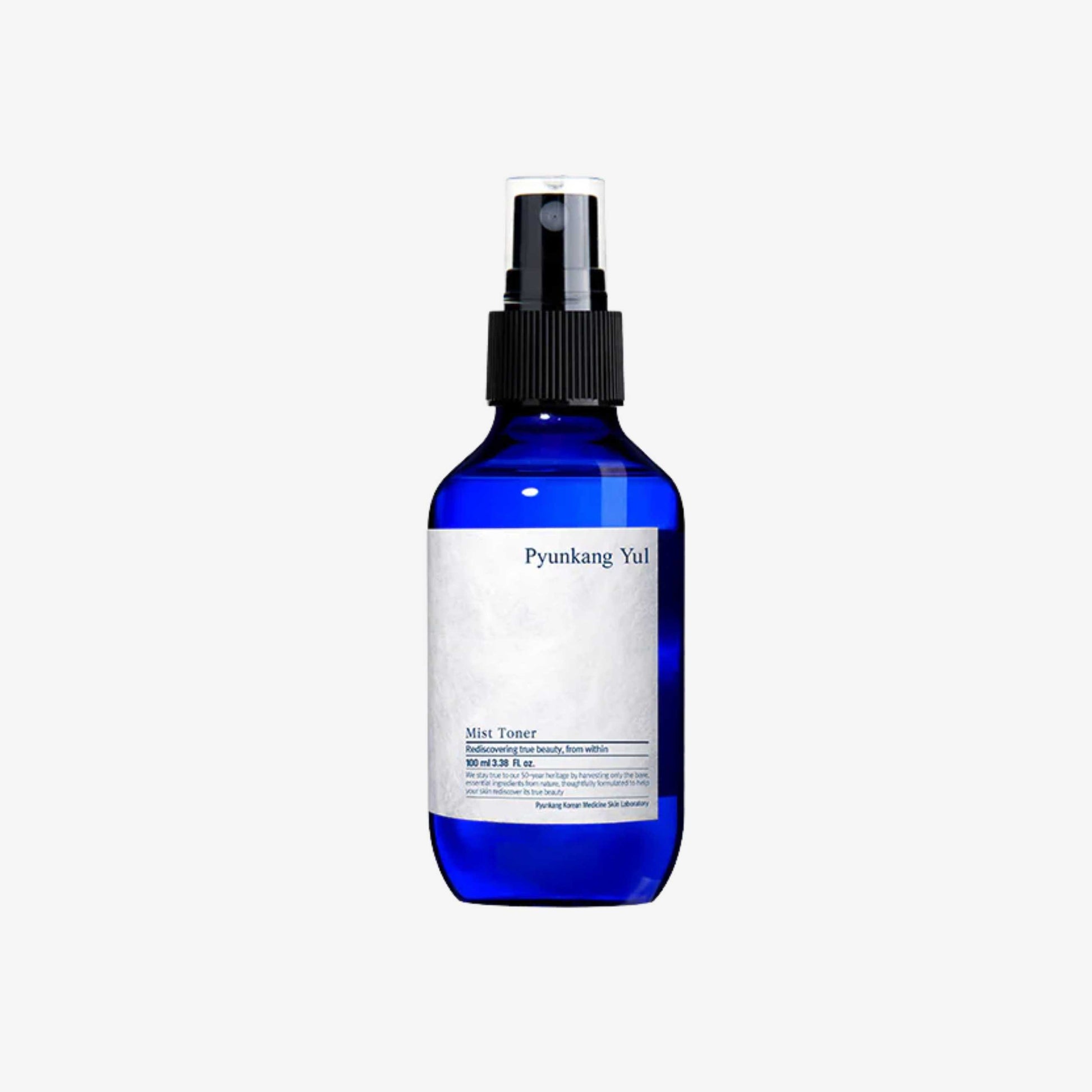 Pyunkang Yul Mist Toner 100 ml ansiktsspray i blå flaske med fuktgivende mist for daglig hudpleie