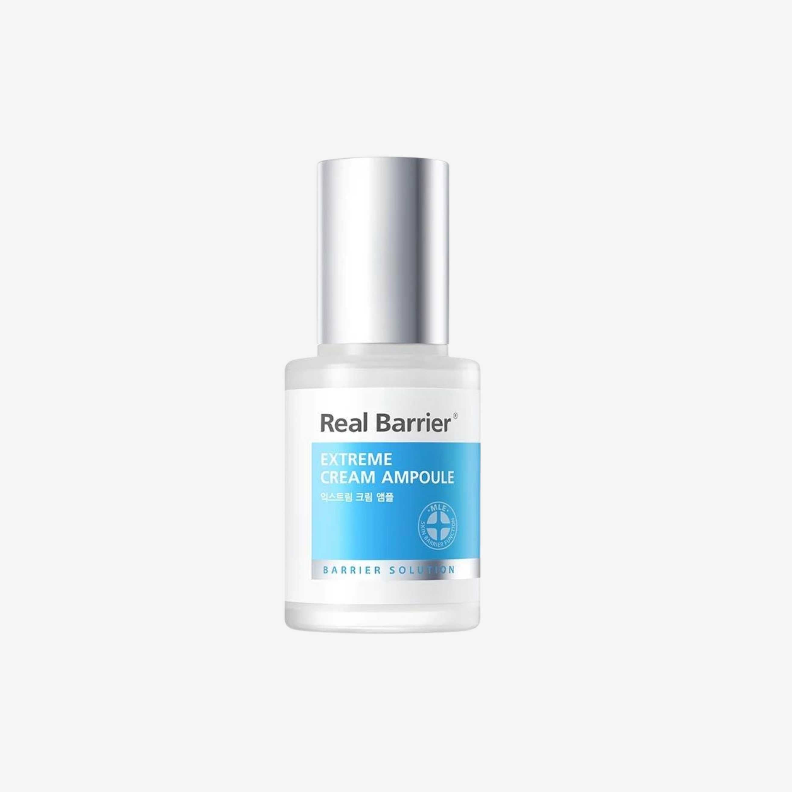 REAL BARRIER Extreme Cream Ampoule 30 ml ansiktsserum i flaske med pipette som gir fukt og bidrar til en myk og smidig hud