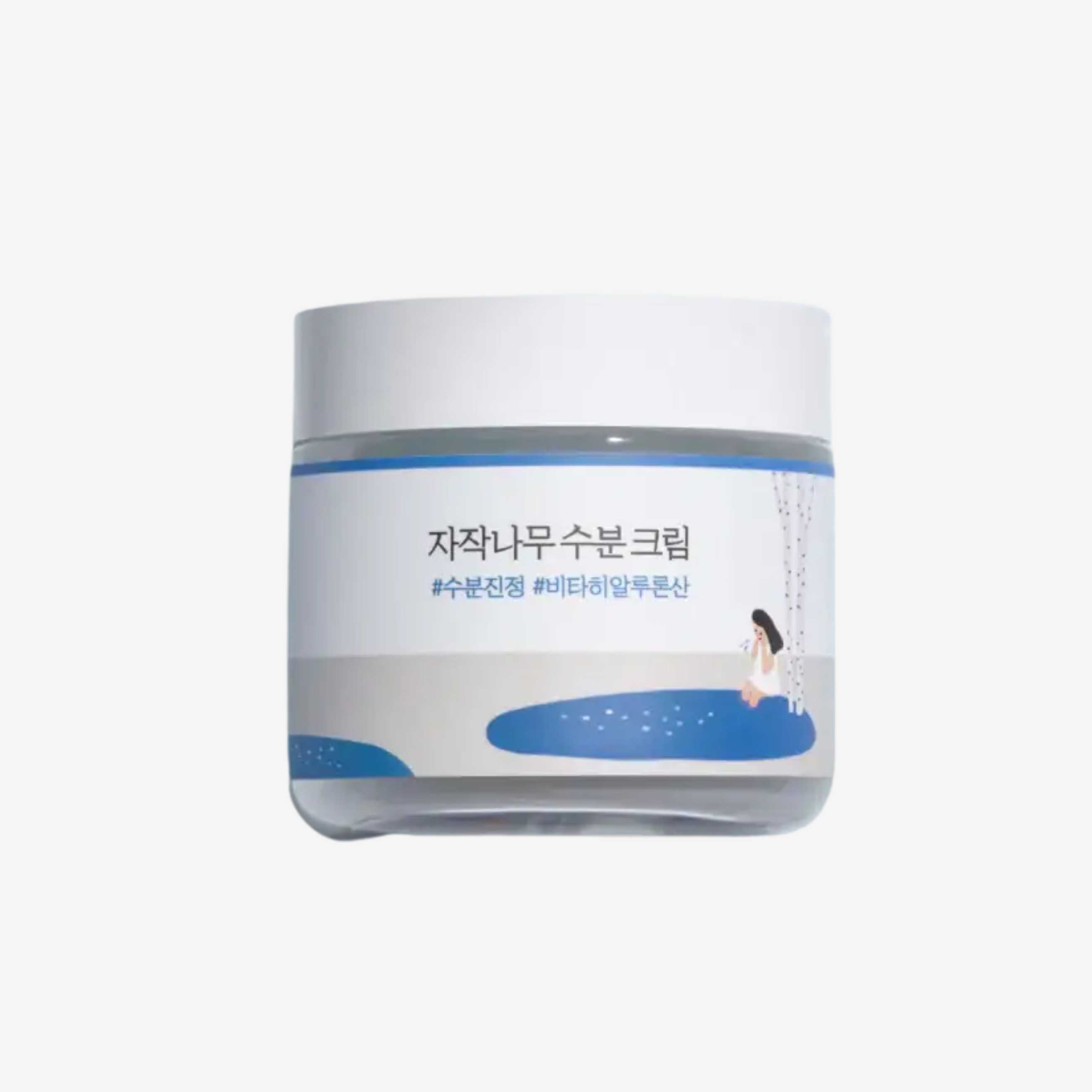 Round Lab Birch Juice Moisturizing Cream 80 ml ansiktskrem i krukke med fuktgivende pleie for myk og balansert hud