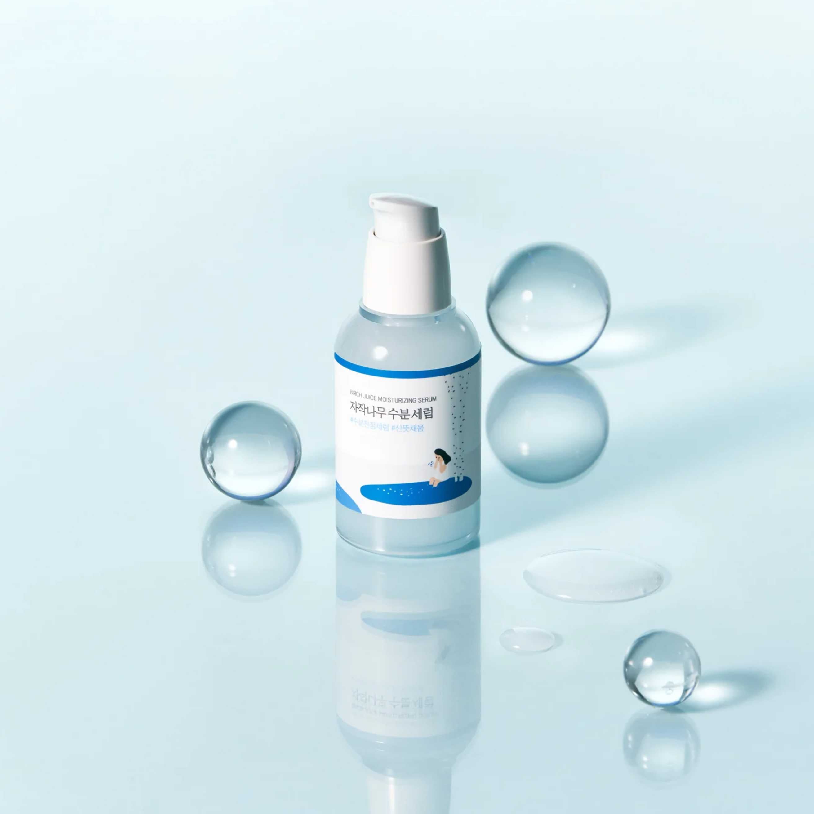 Round Lab Birch Juice serum med vannaktige dråper