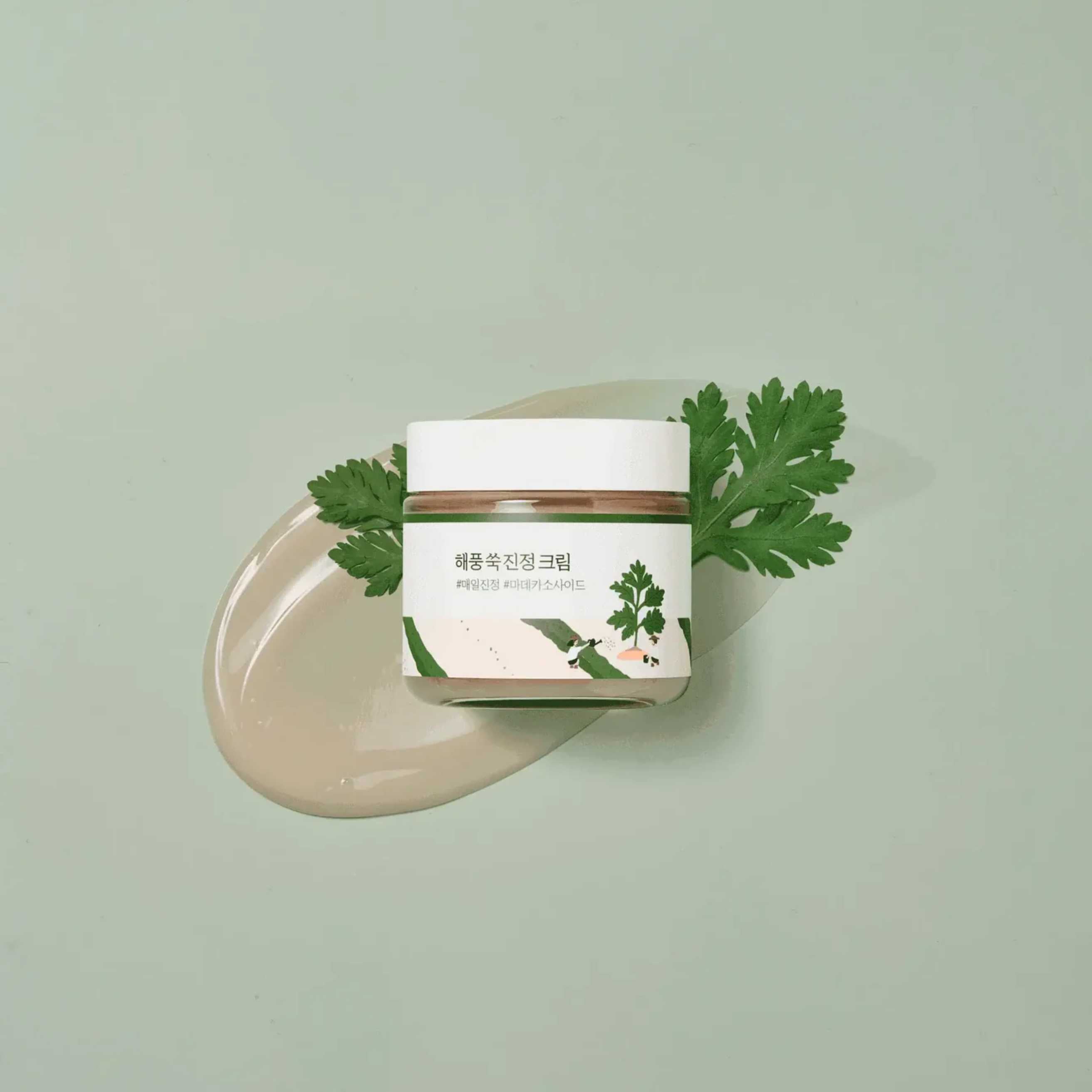 Round Lab Mugwort krem med synlig kremtekstur