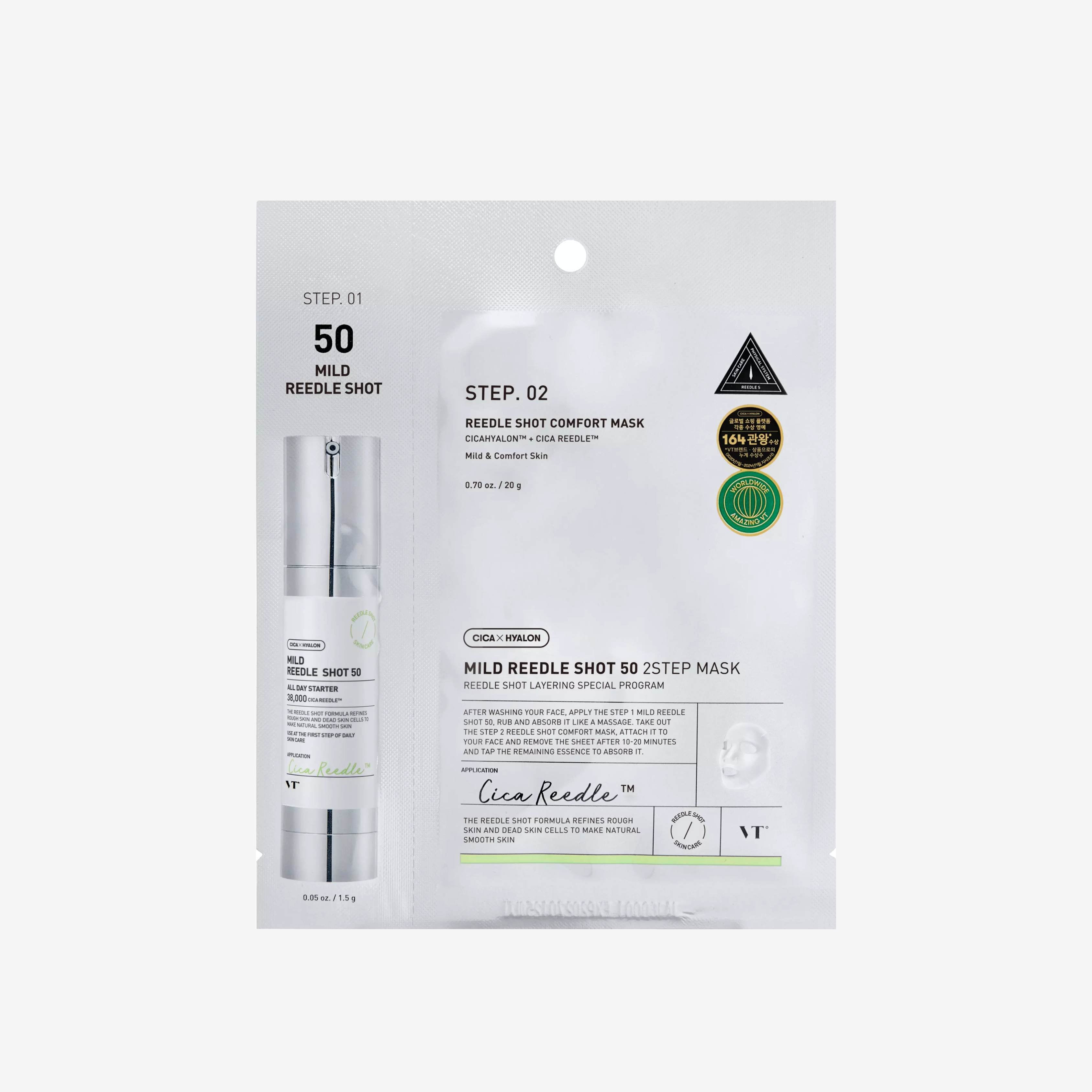 VT Cosmetics Mild Reedle Shot 50 2-Step Mask 1 stk
