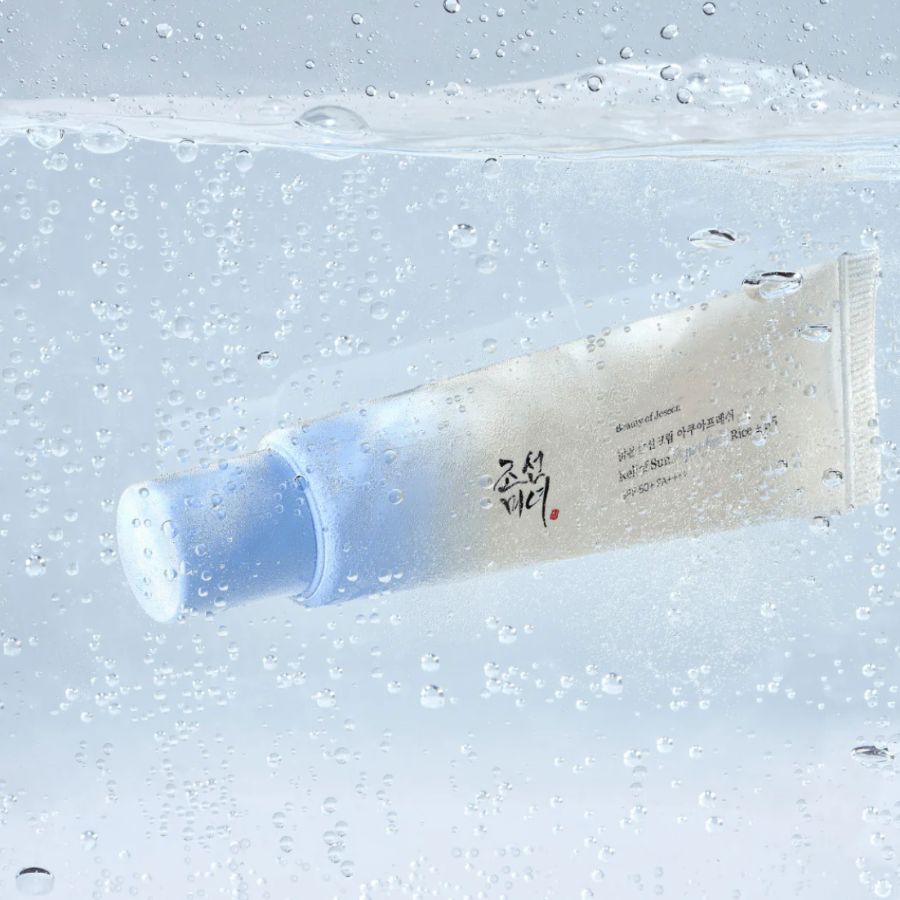 Relief Sun Aqua-fresh solkrem på våt overflate