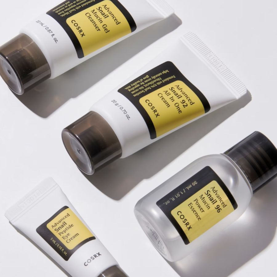 Snail hudpleiesett med flere produkter