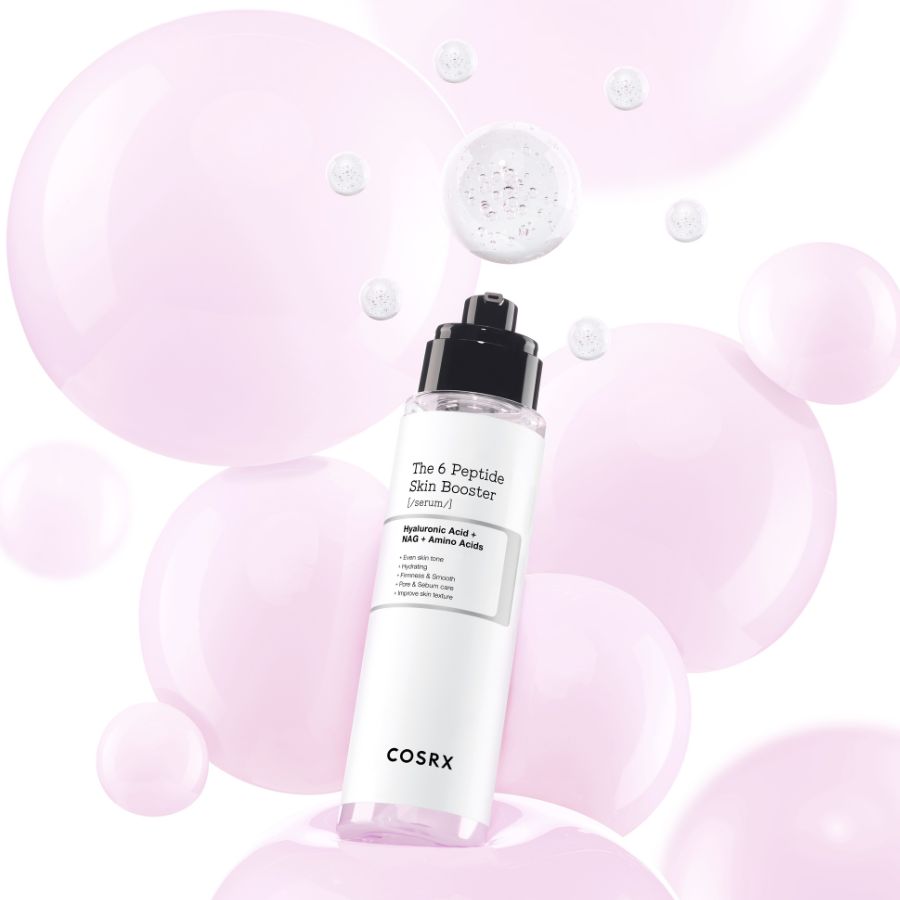 Peptide serum i flaske med pumpe