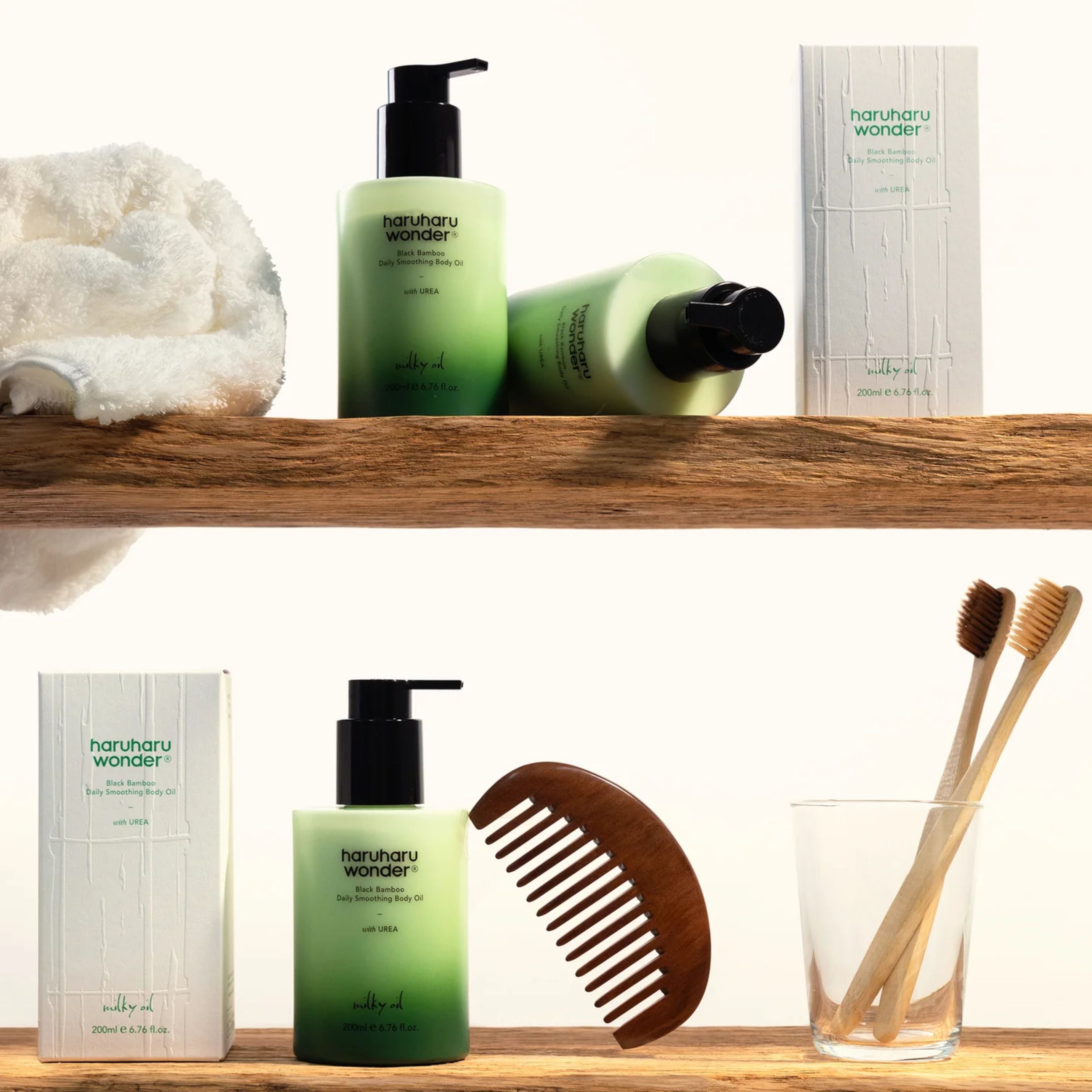 haruharu wonder Black Bamboo Daily Smoothing Body Oil 200 ml