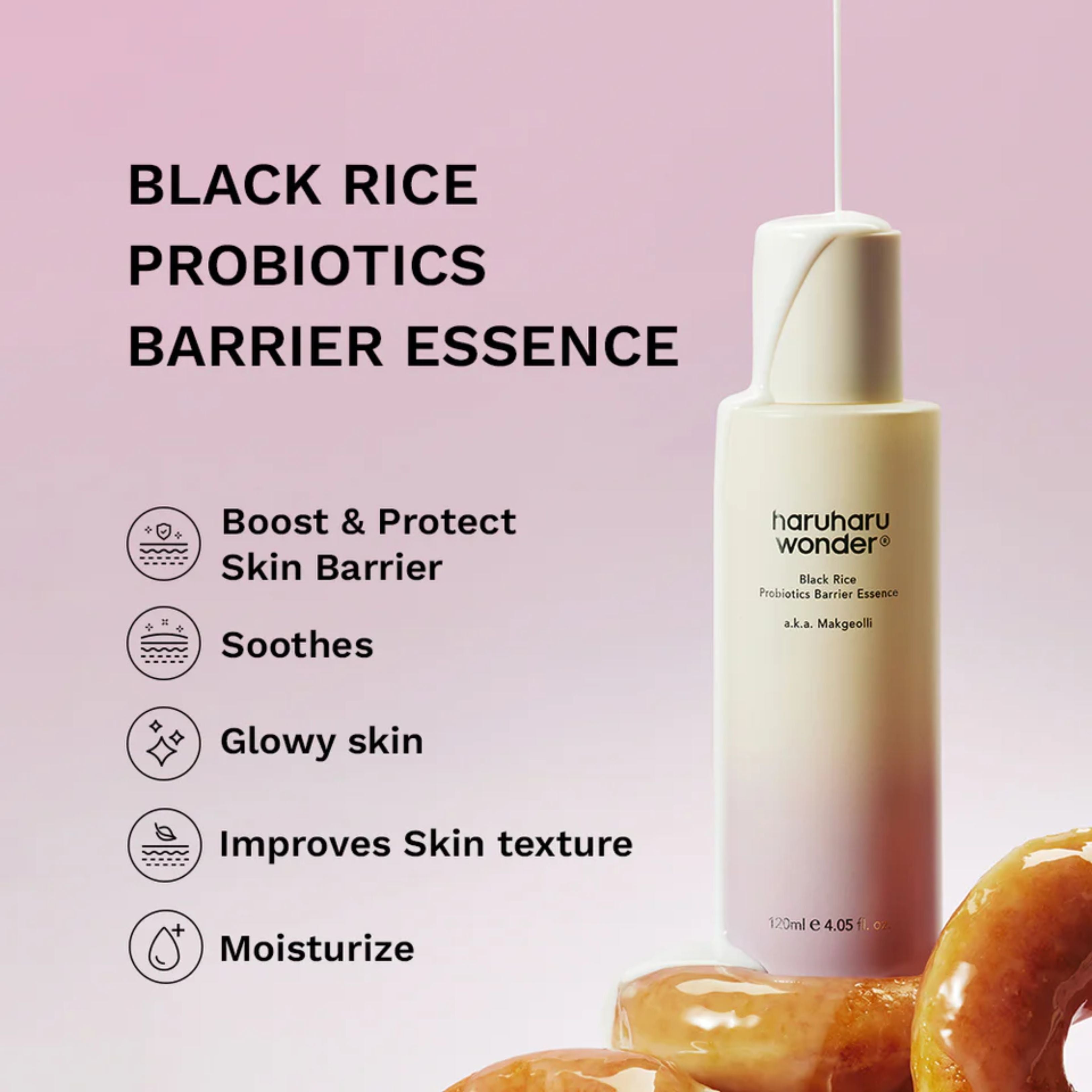 haruharu wonder Black Rice Probiotics Barrier Essence 120 ml